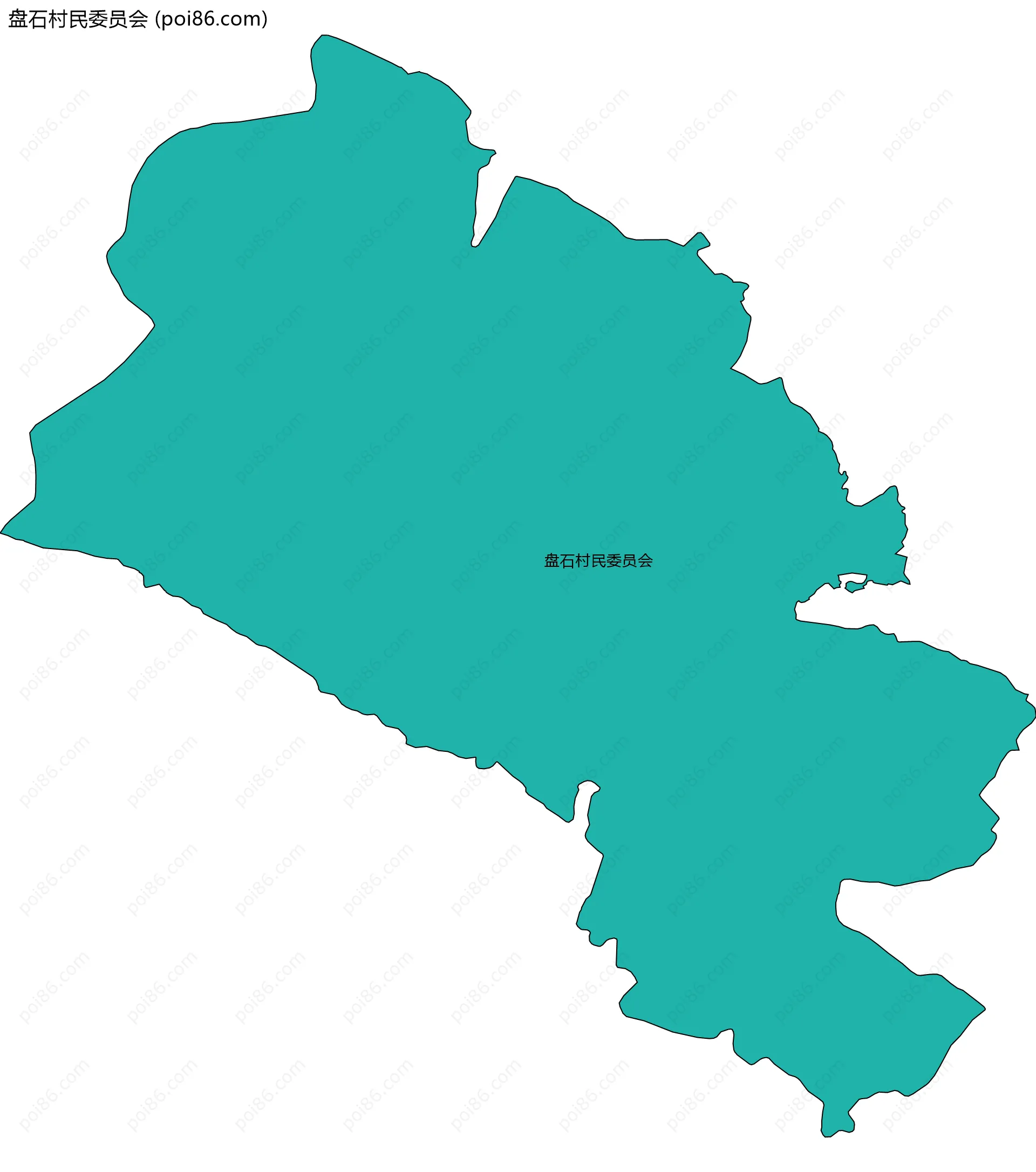 盘石村民委员会边界地图