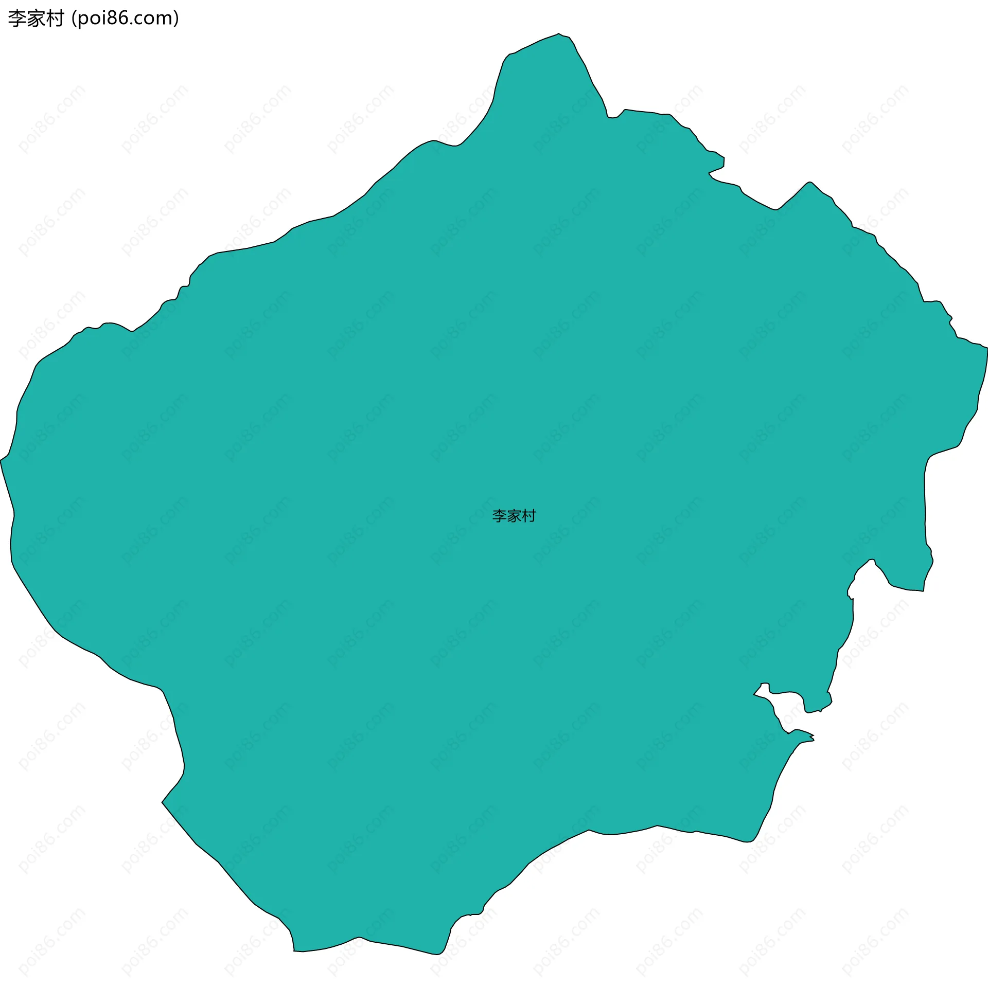 李家村边界地图