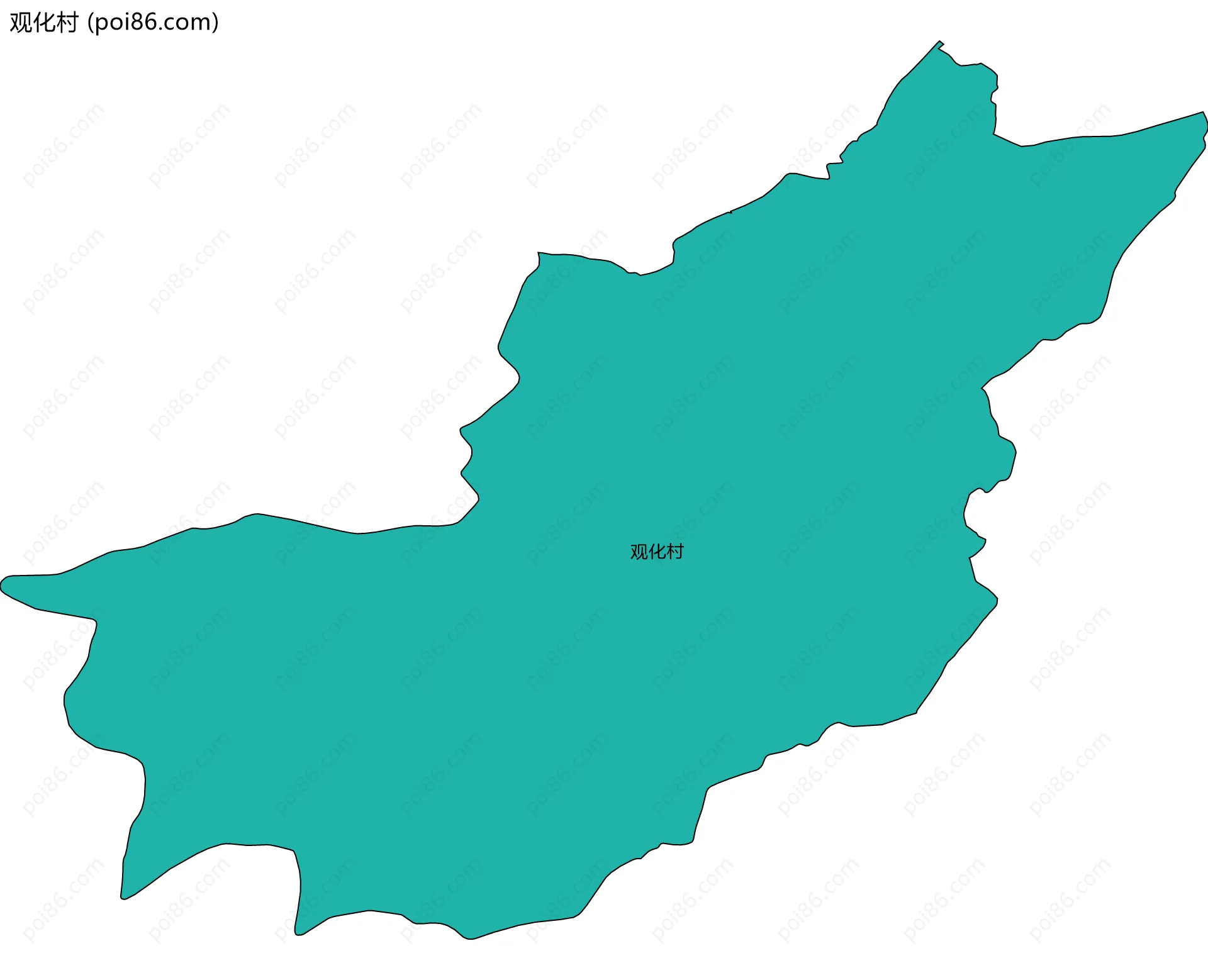 观化村边界地图