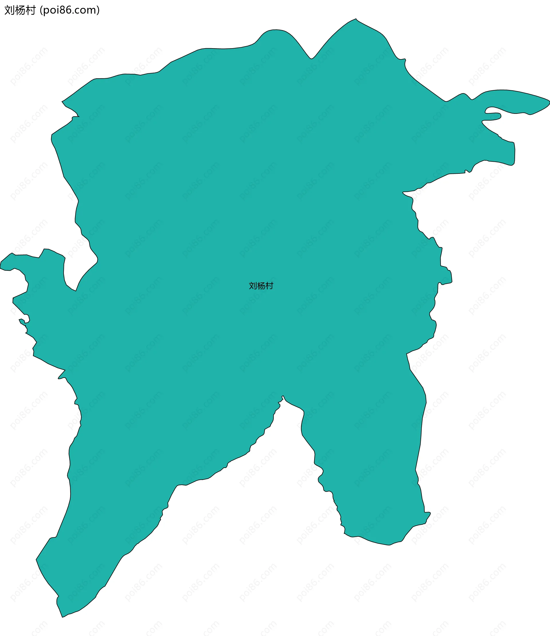 刘杨村边界地图