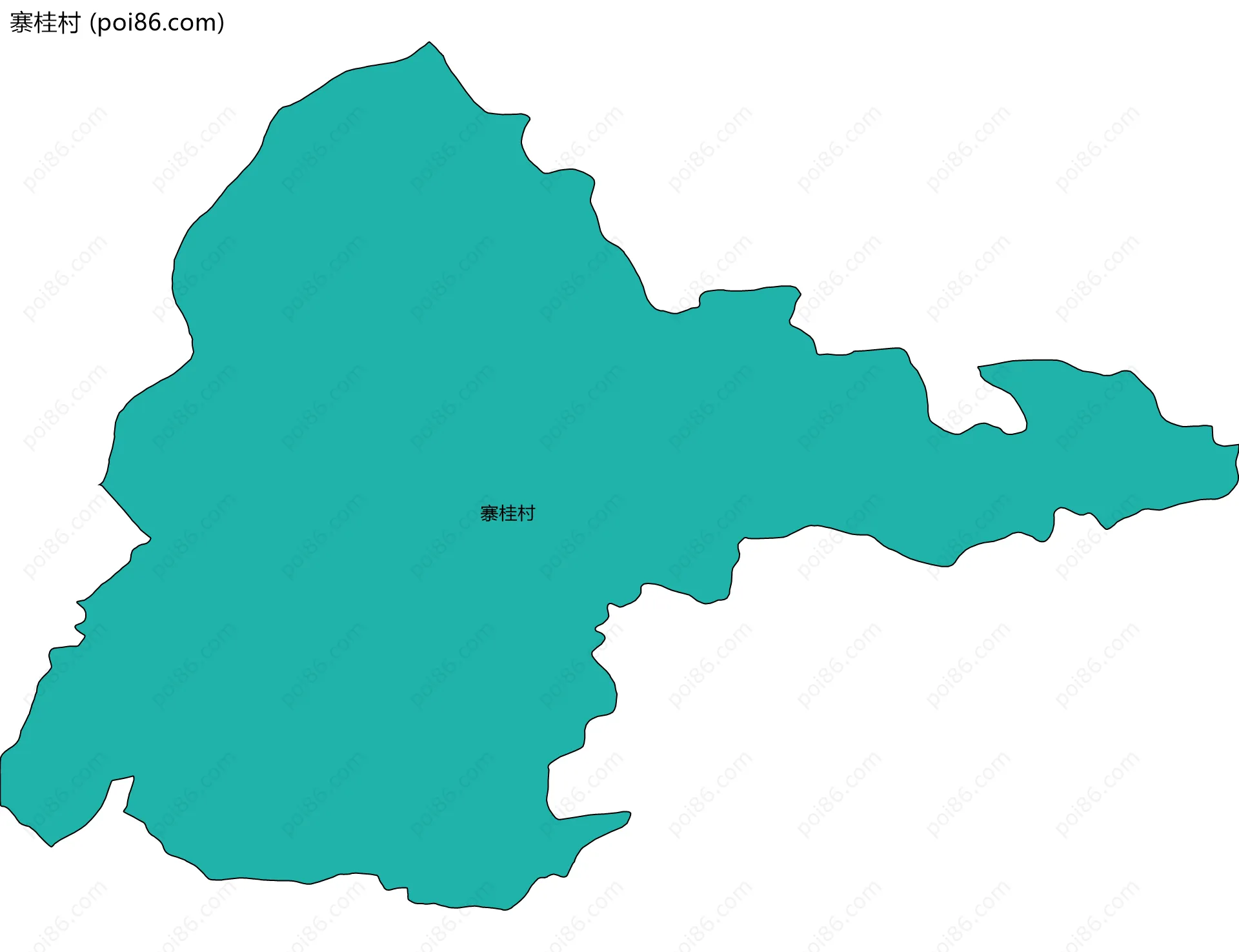 寨桂村边界地图