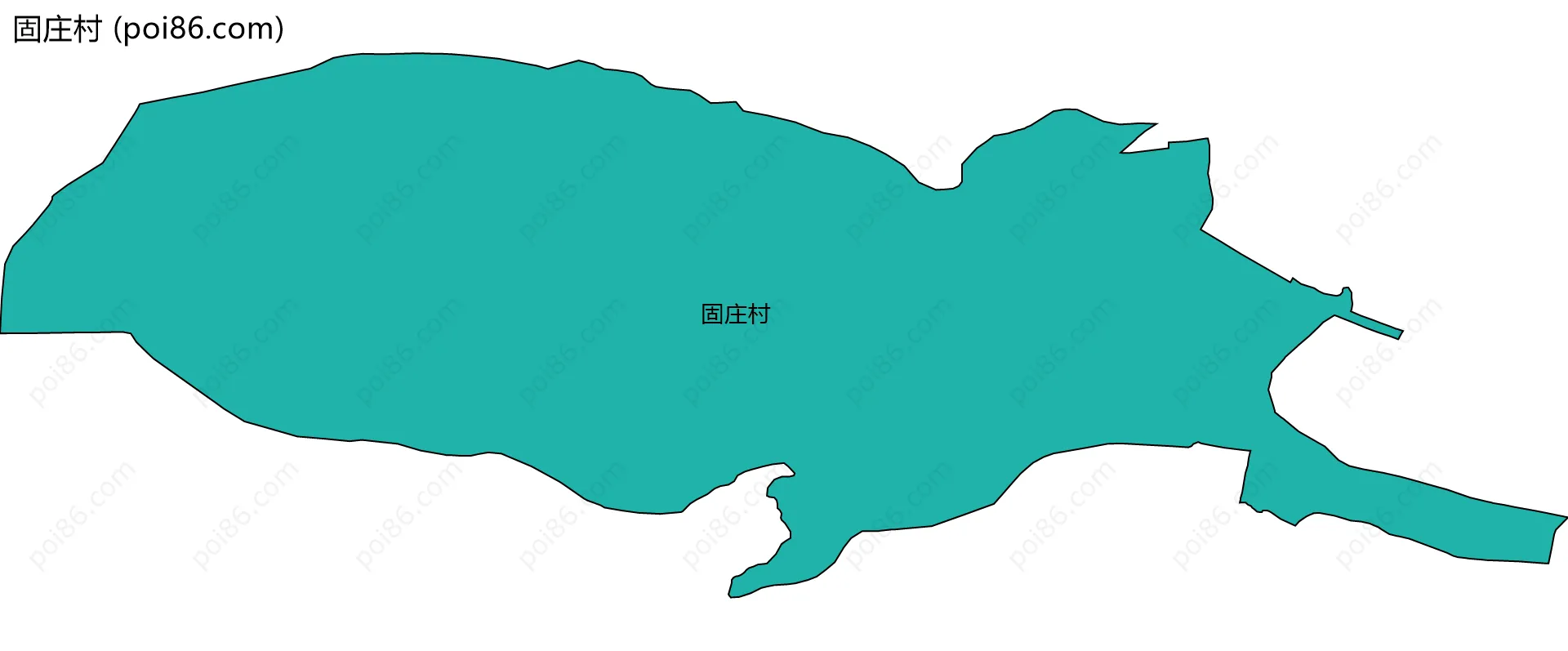 固庄村边界地图