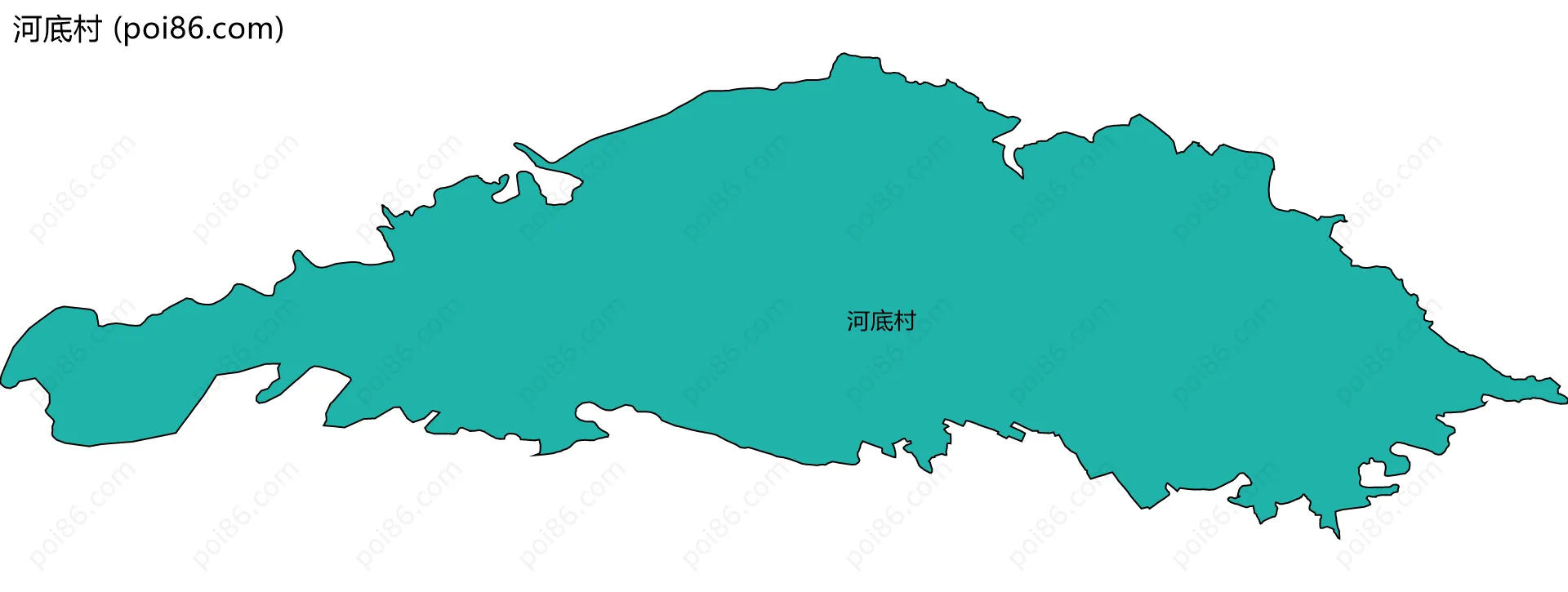 河底村边界地图