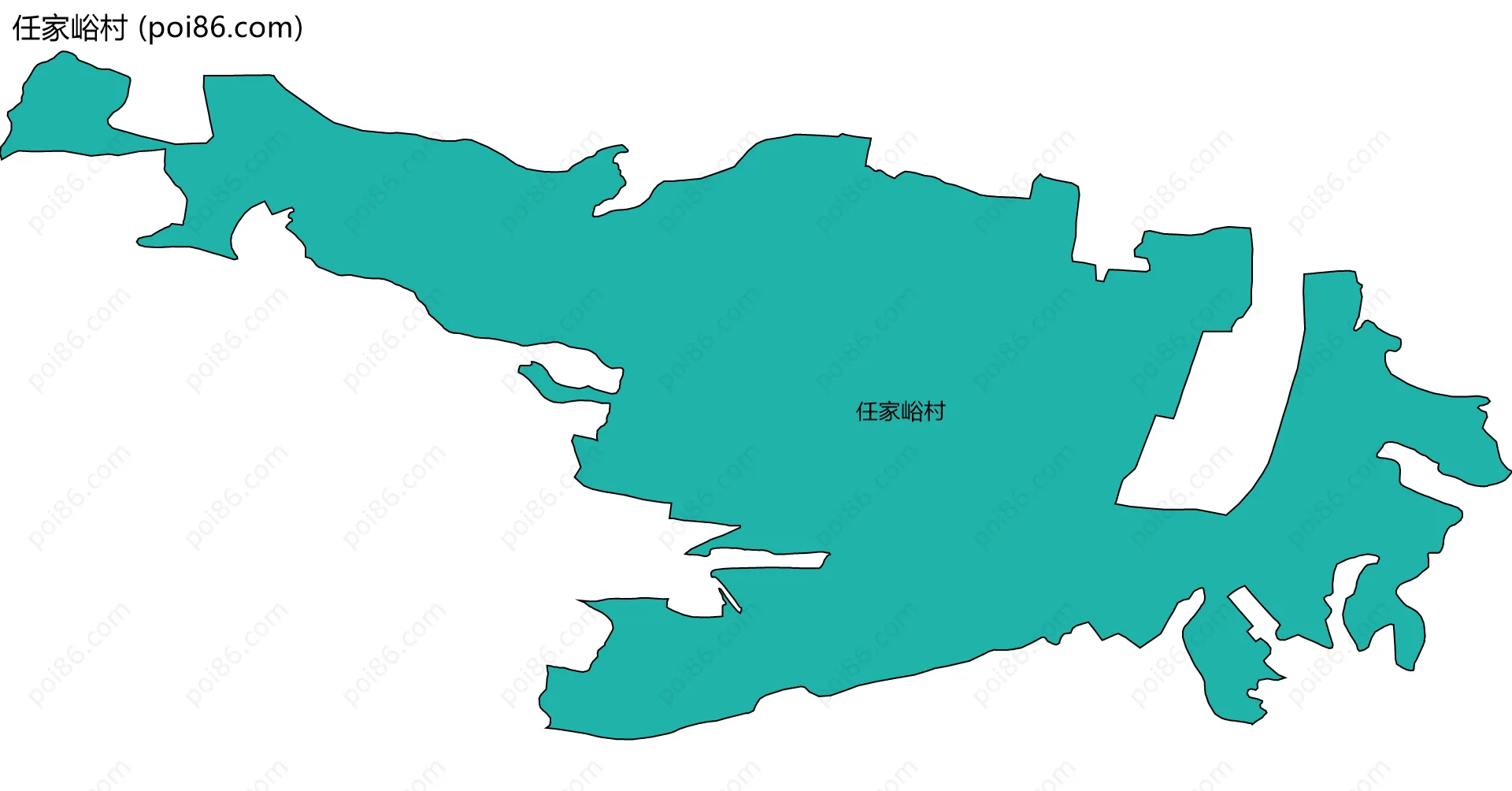 任家峪村边界地图