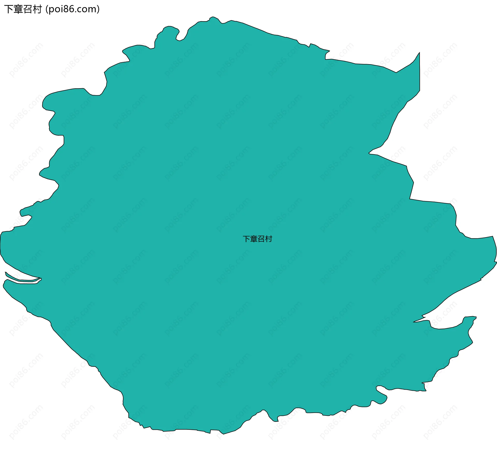 下章召村边界地图
