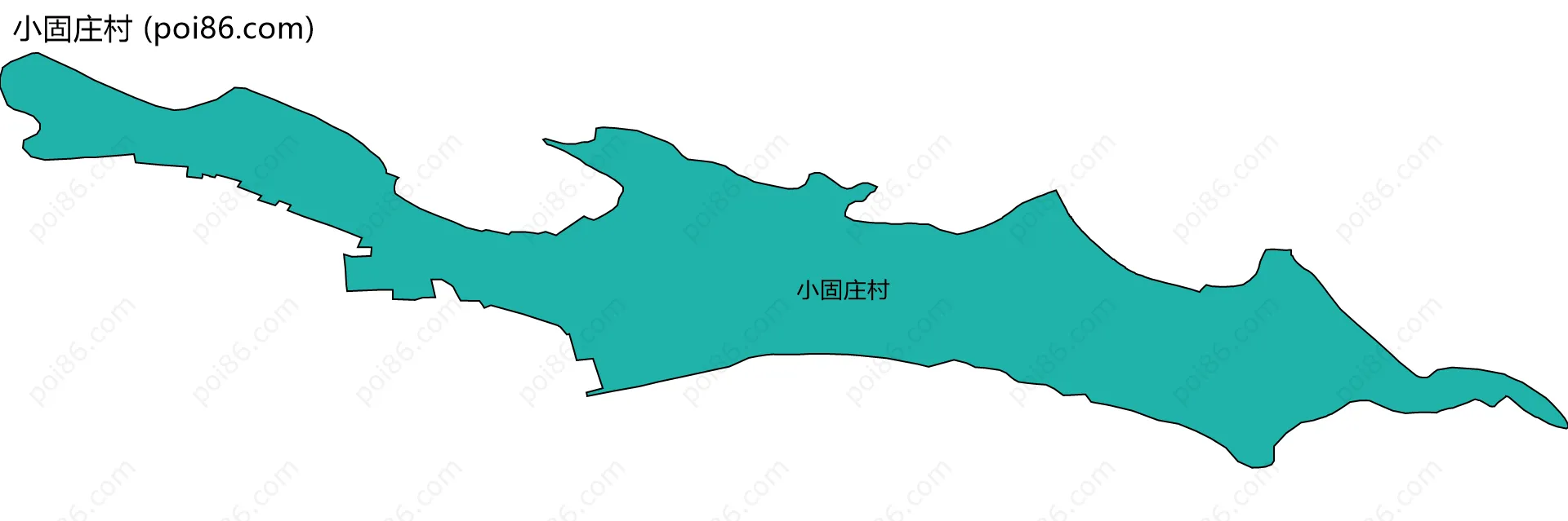 小固庄村边界地图