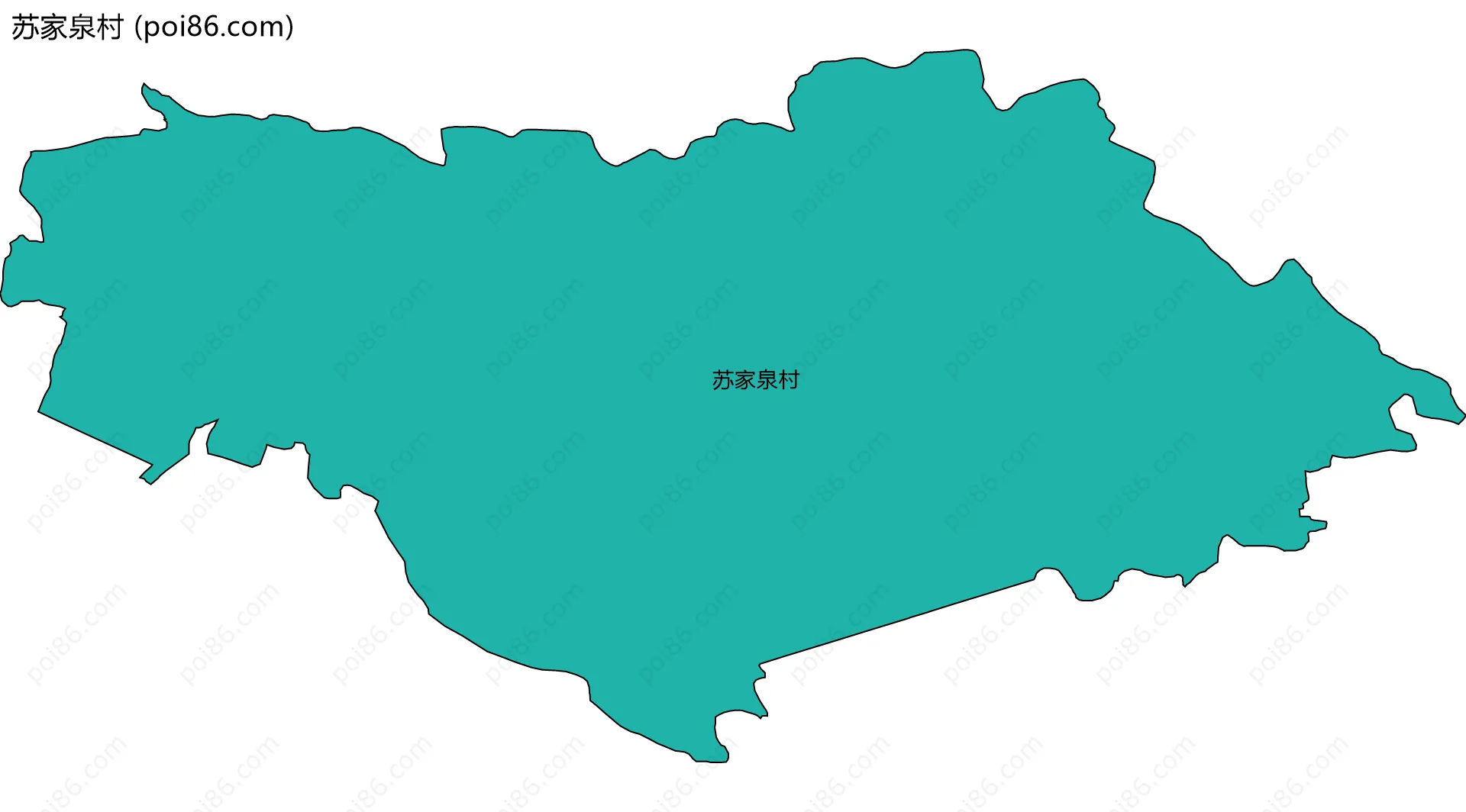 苏家泉村边界地图