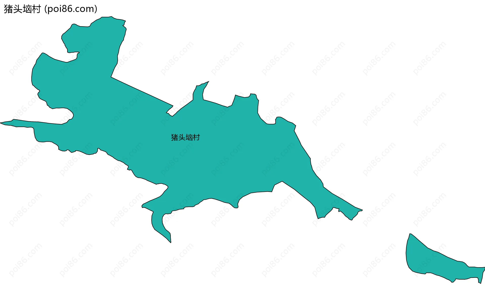 猪头垴村边界地图