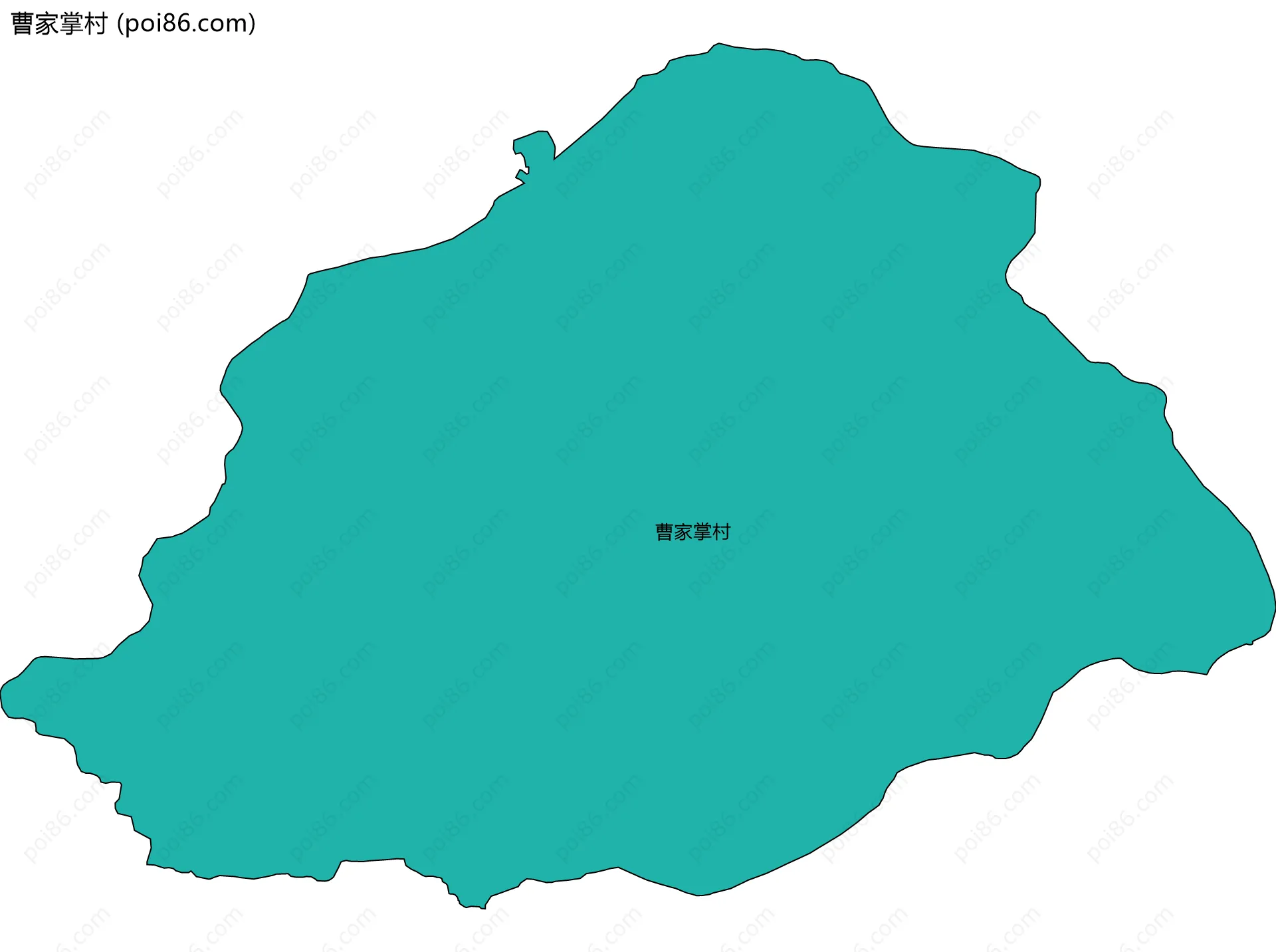 曹家掌村边界地图