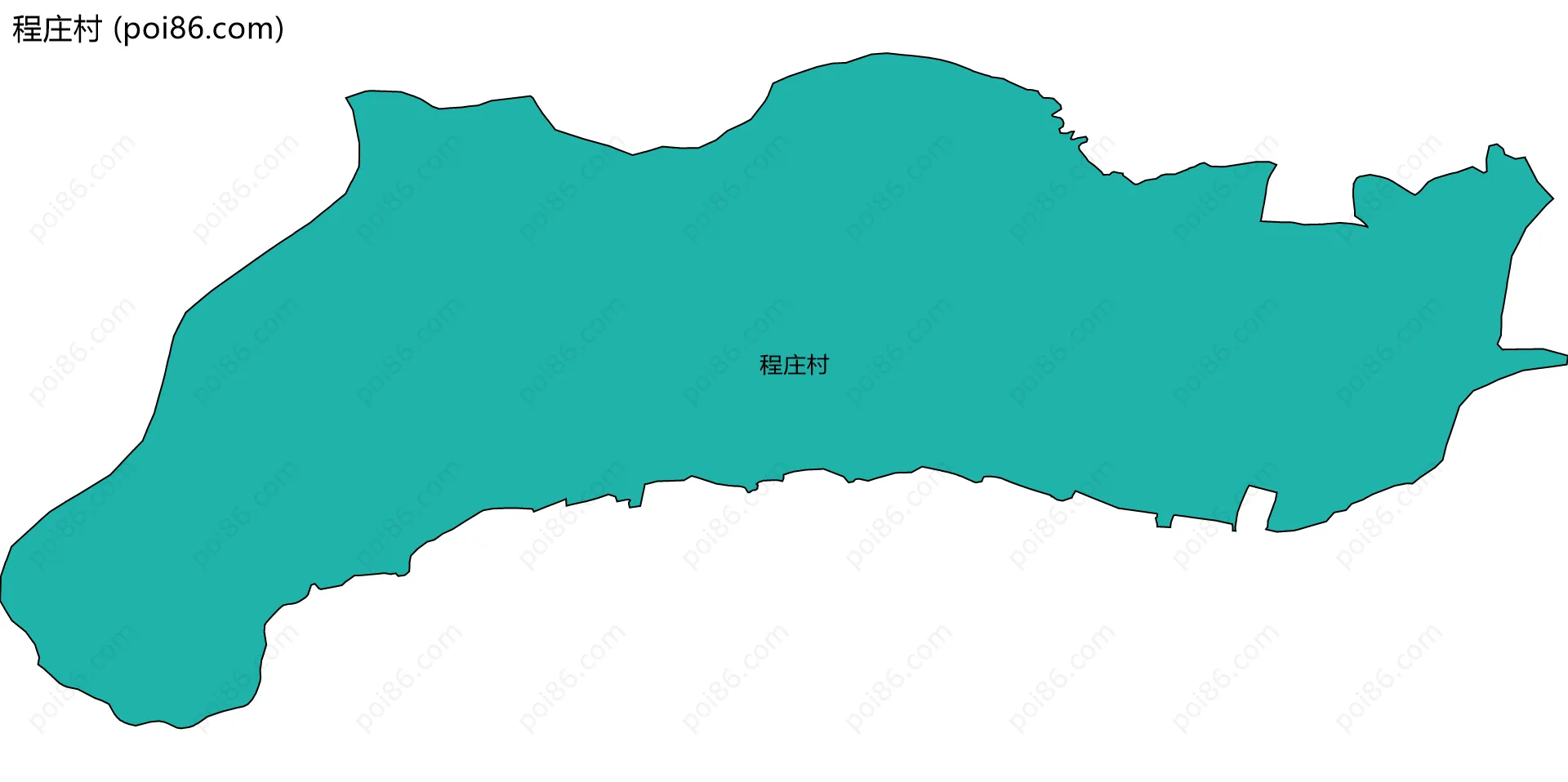 程庄村边界地图