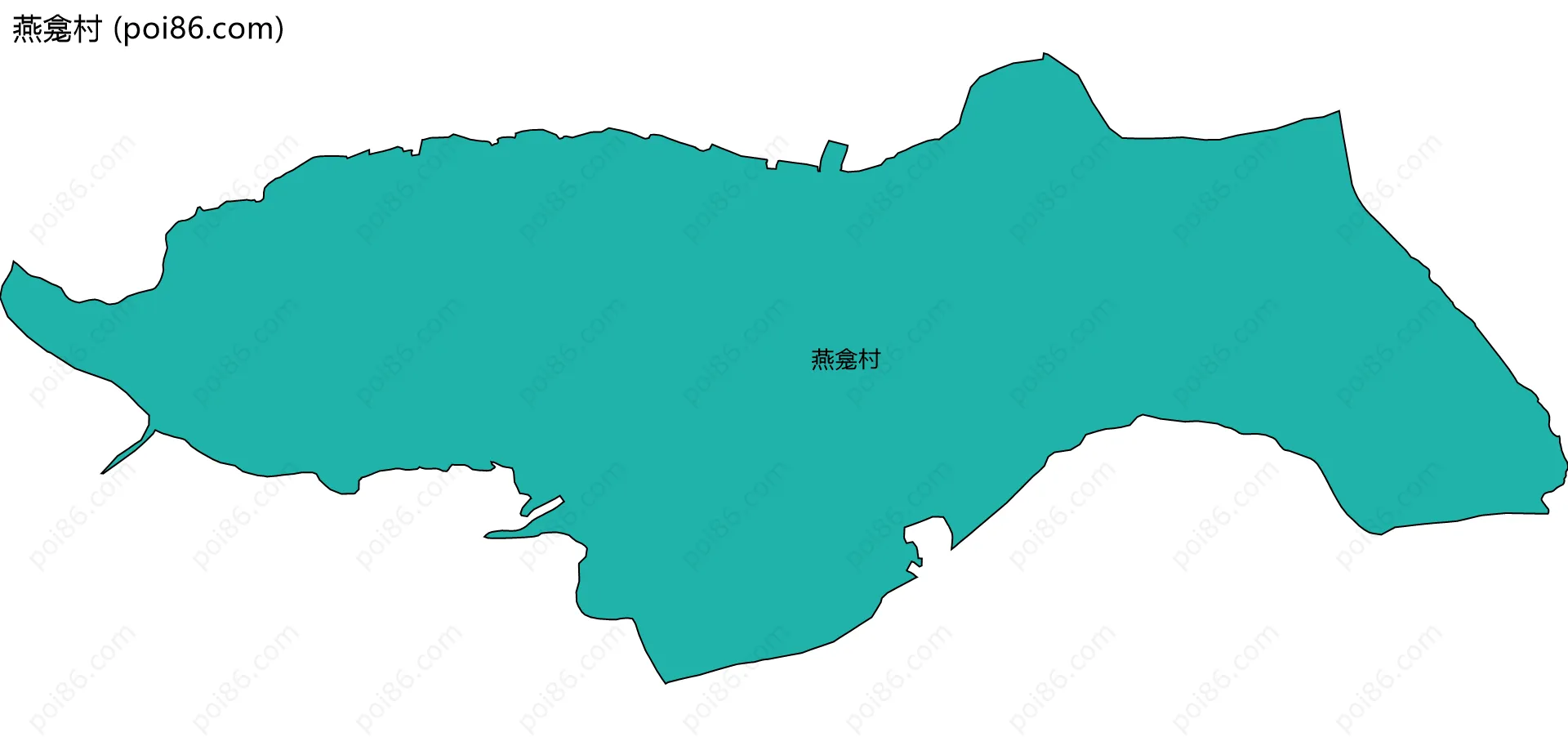 燕龛村边界地图