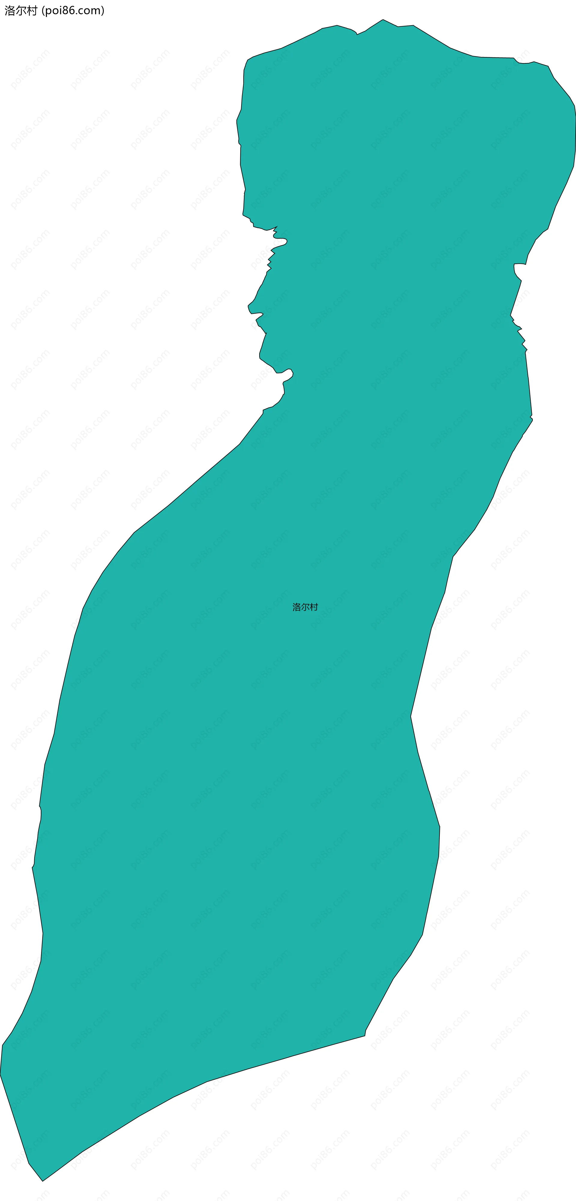 洛尔村边界地图