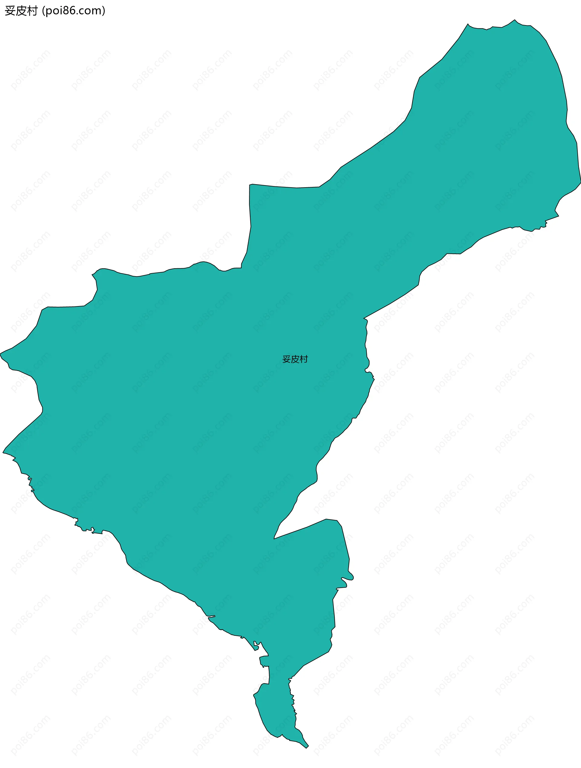 妥皮村边界地图