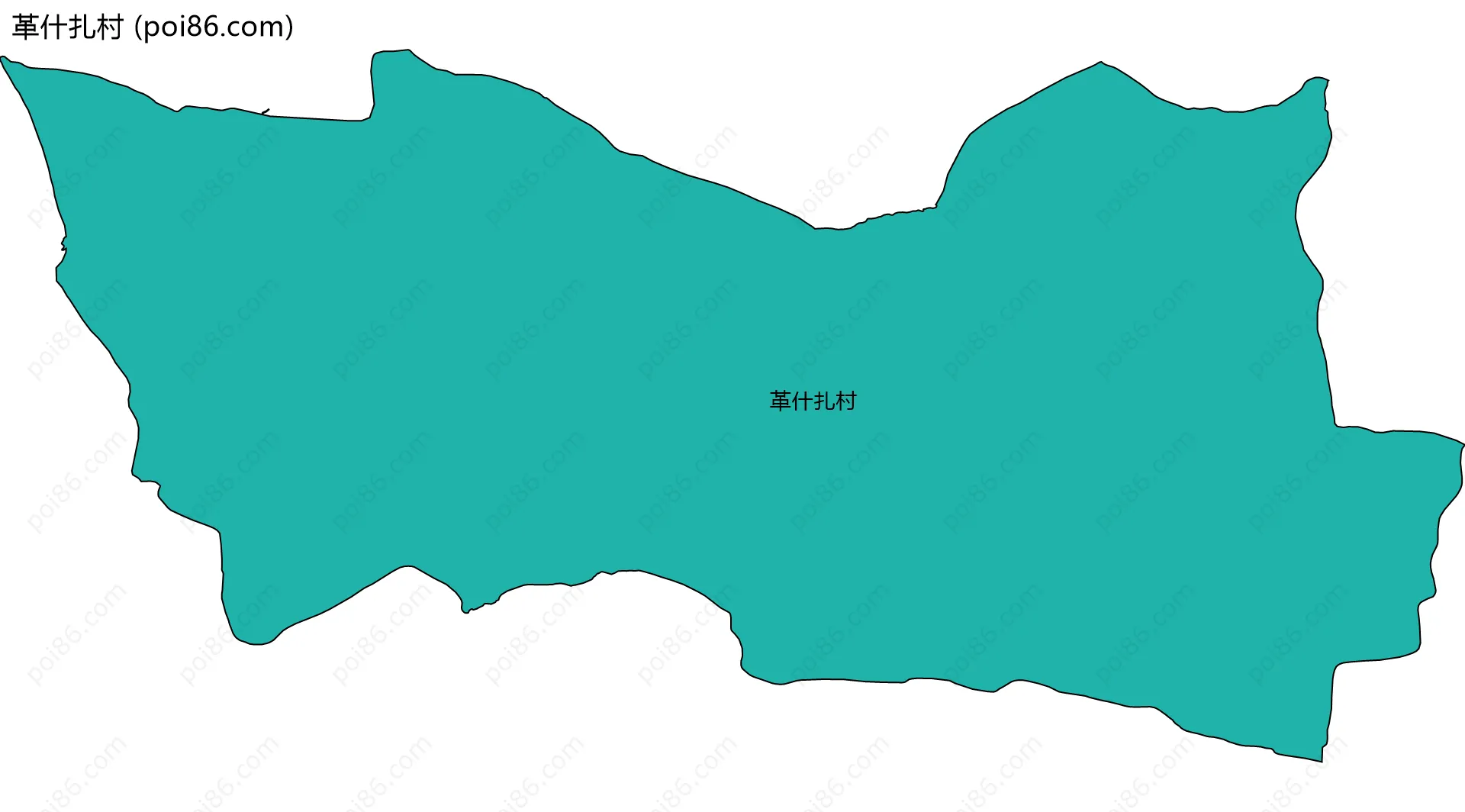 革什扎村边界地图