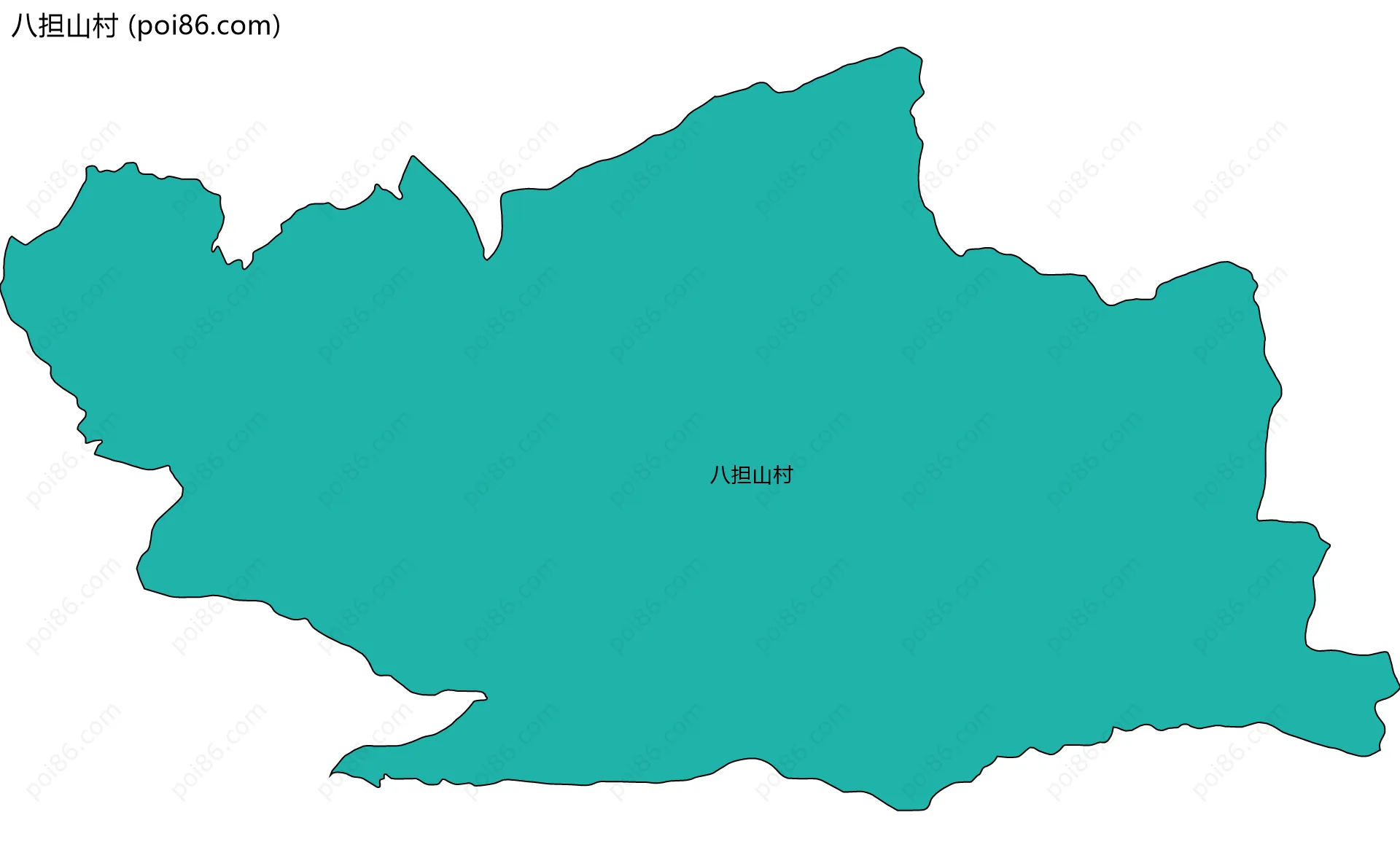 八担山村边界地图
