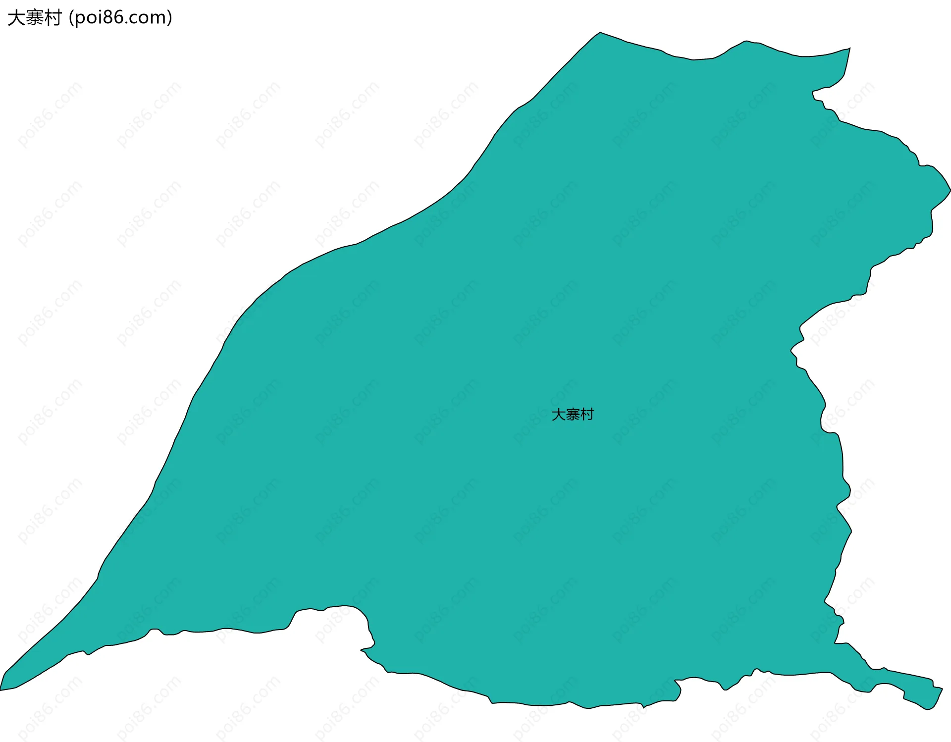 大寨村边界地图