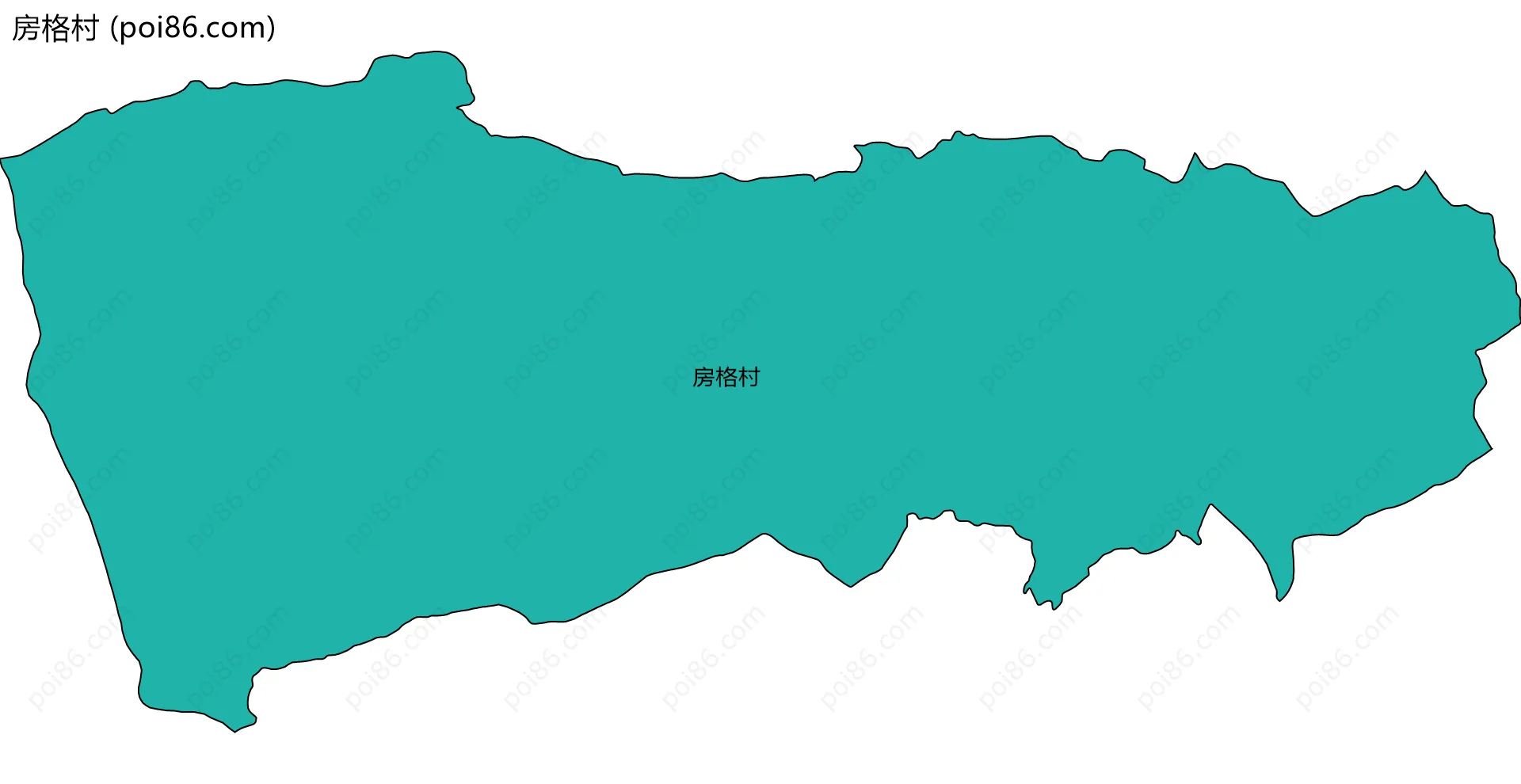 房格村边界地图