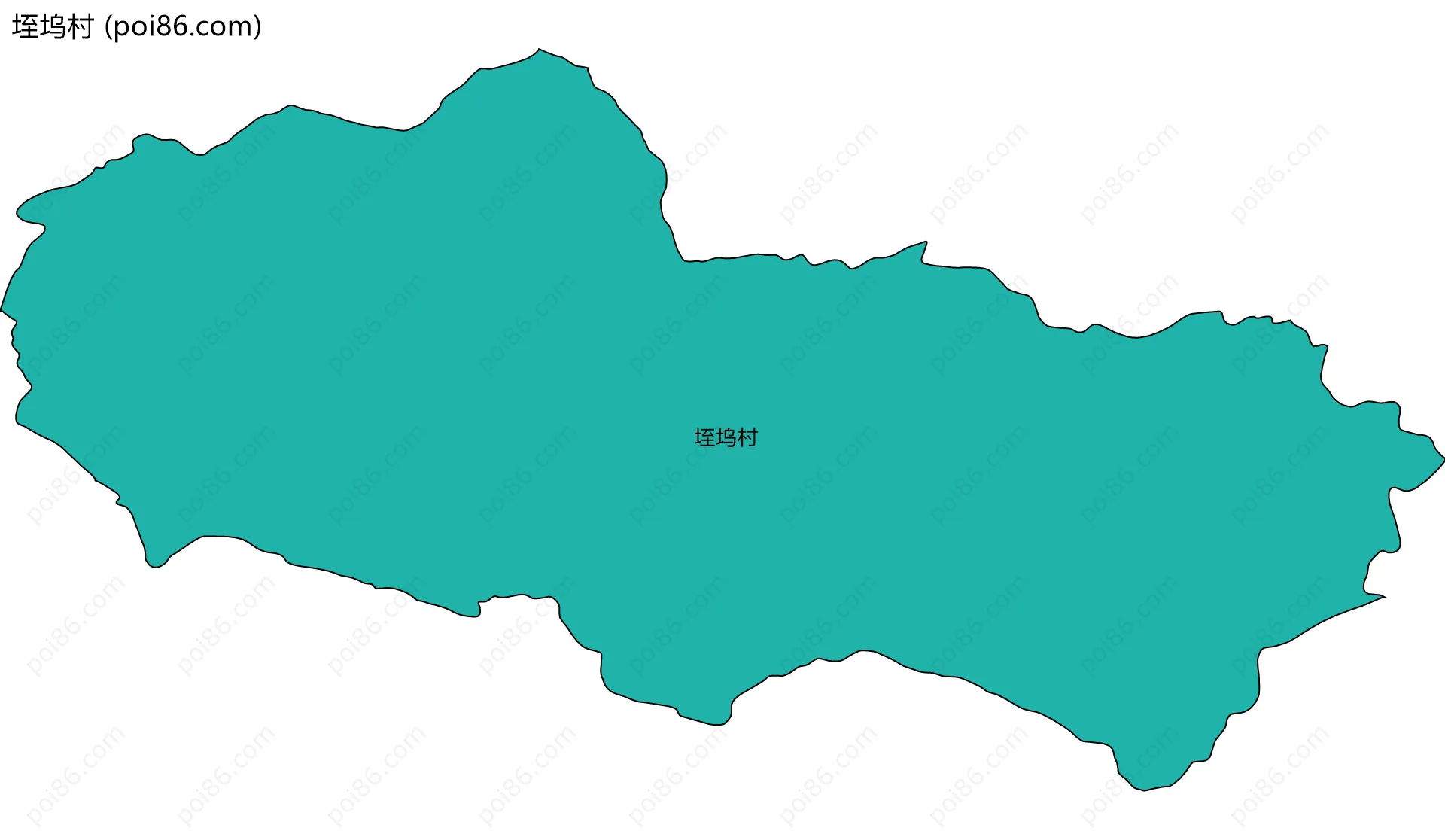 垤坞村边界地图