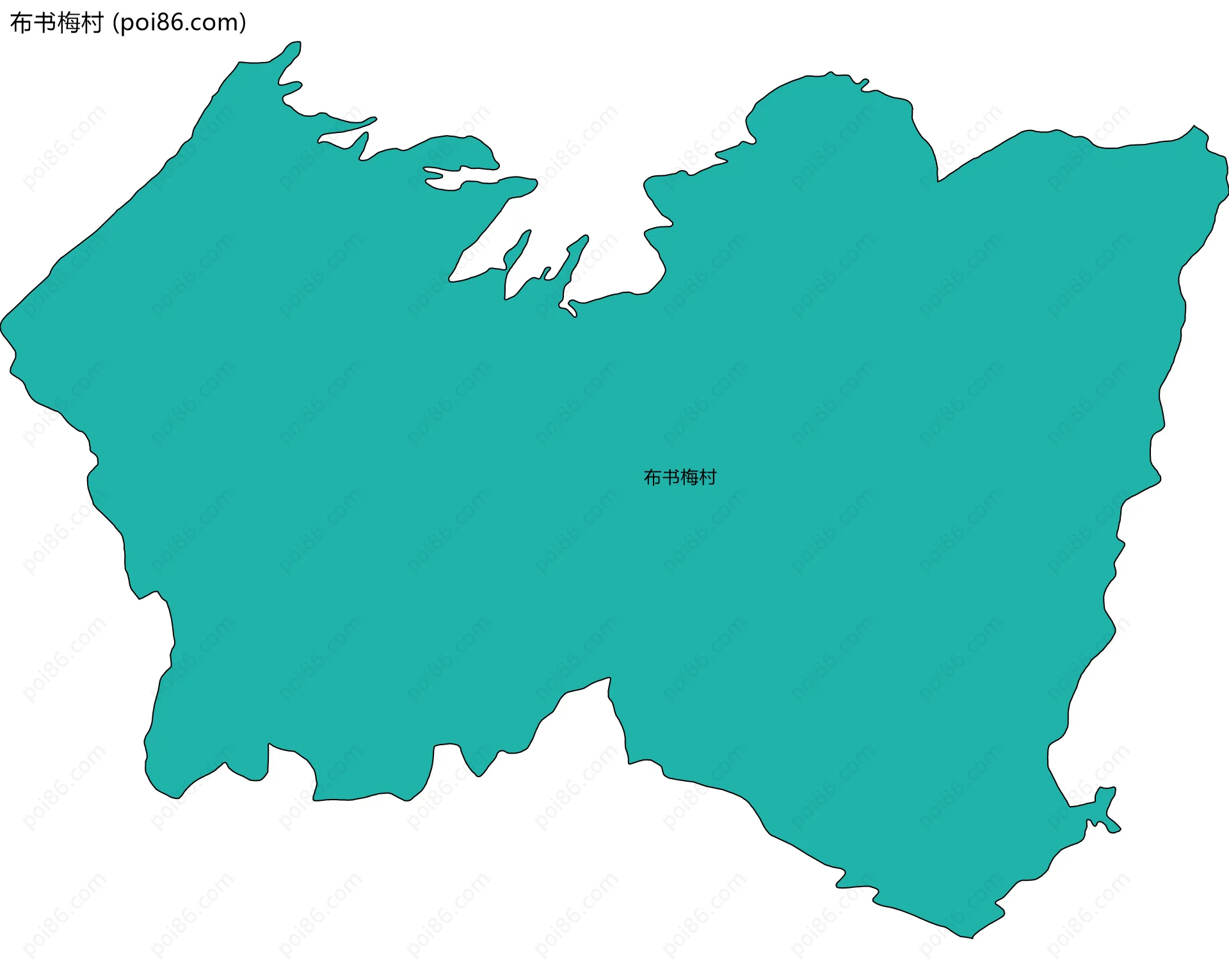 布书梅村边界地图