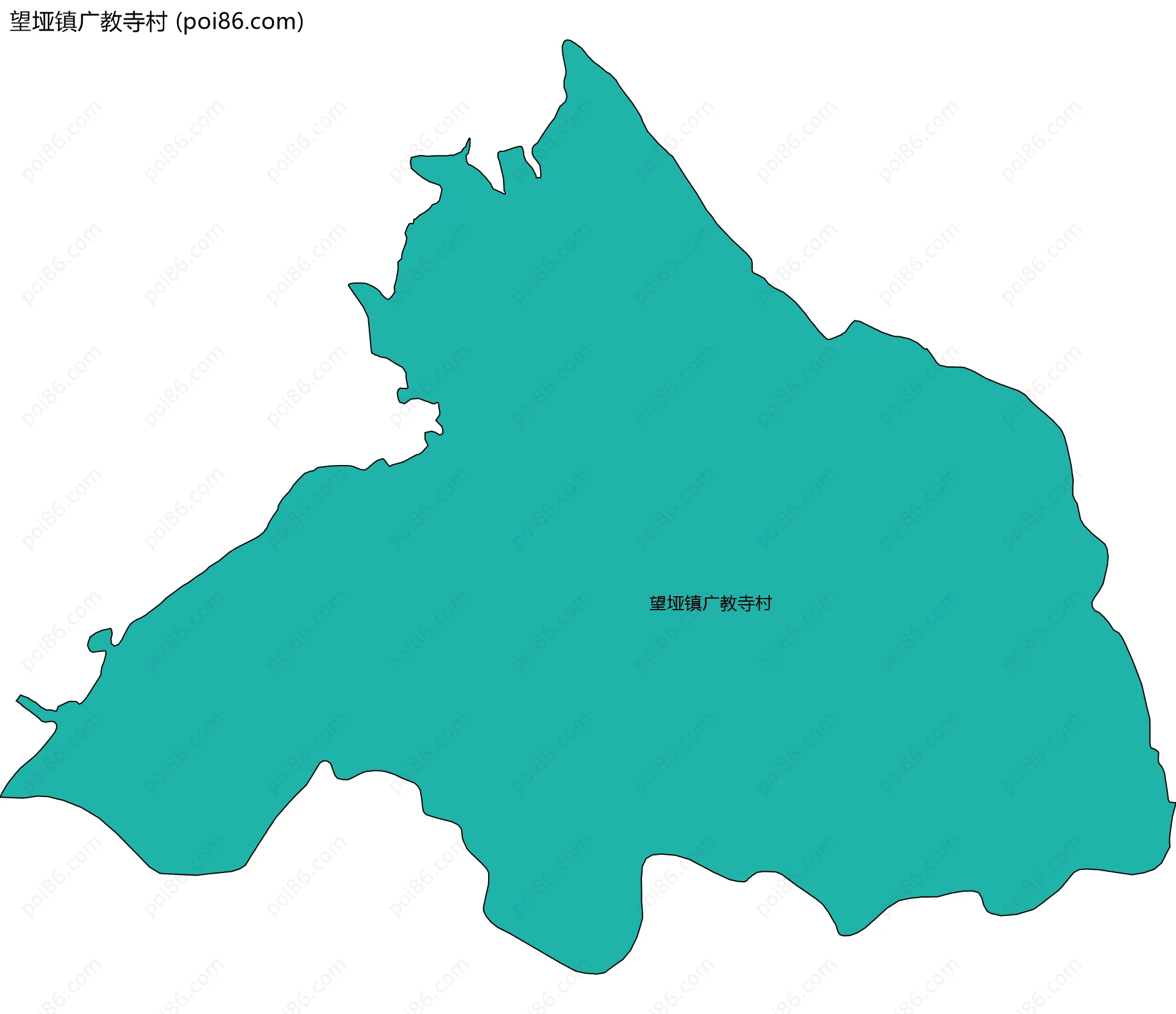 望垭镇广教寺村边界地图