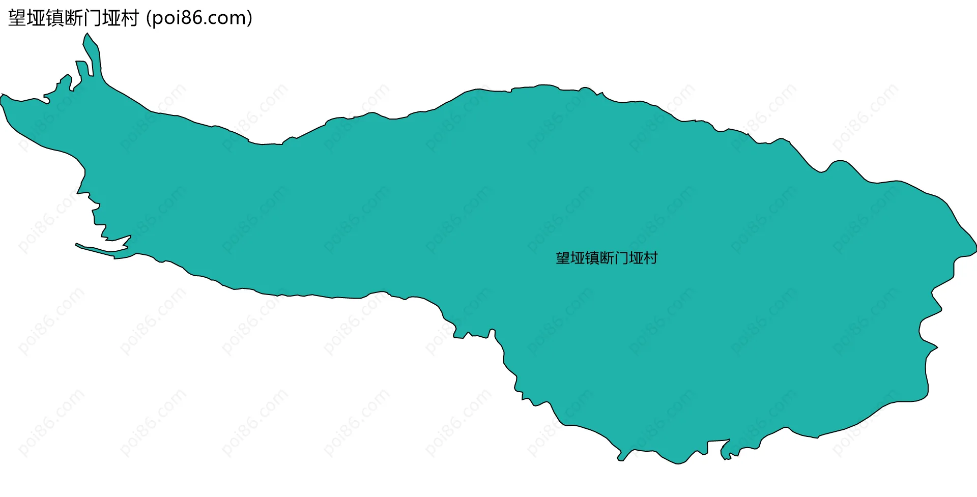 望垭镇断门垭村边界地图