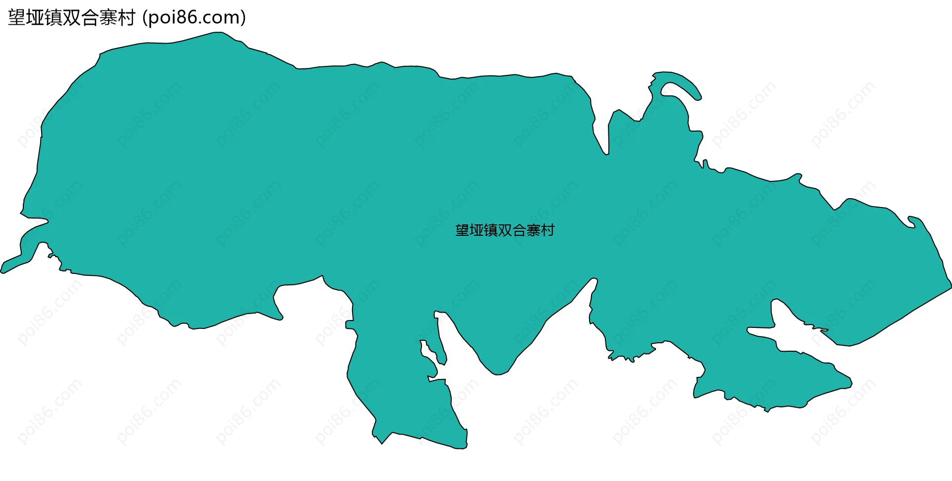 望垭镇双合寨村边界地图