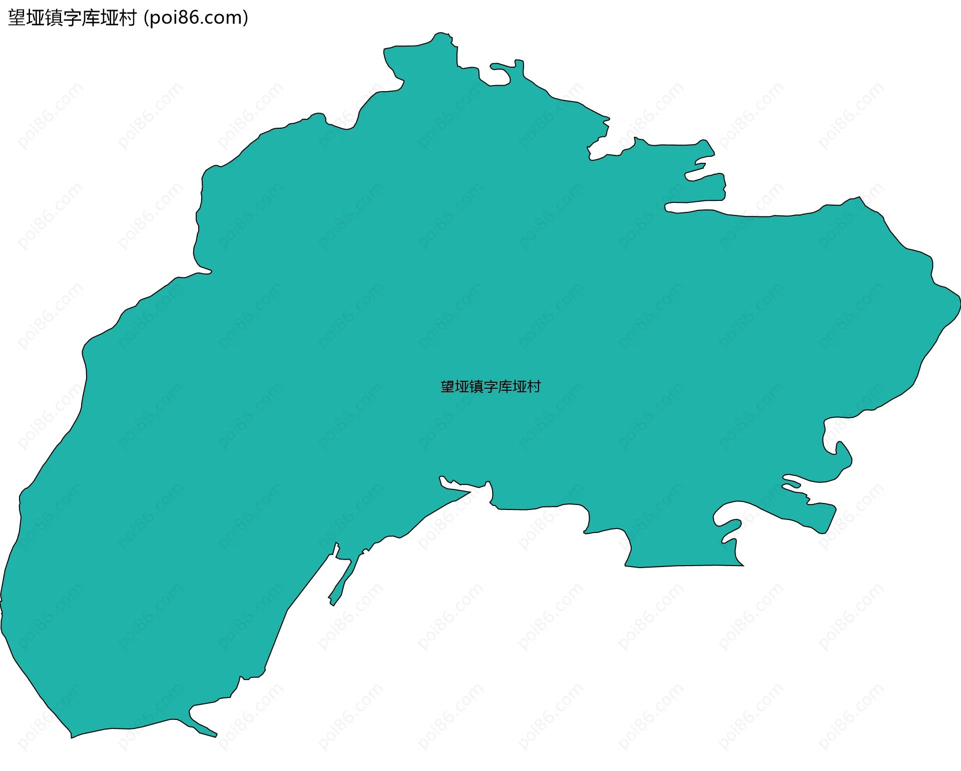 望垭镇字库垭村边界地图