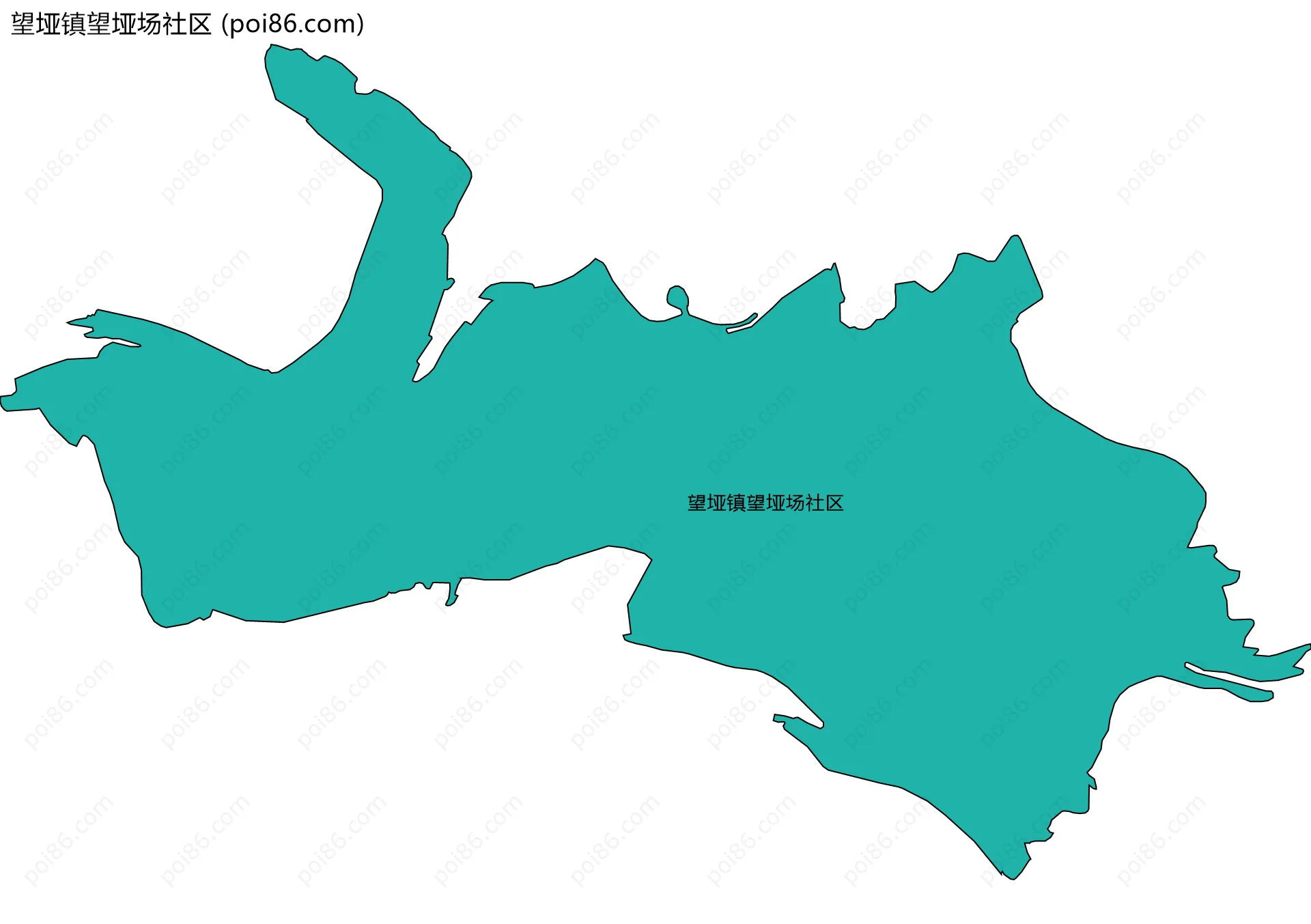 望垭镇望垭场社区边界地图