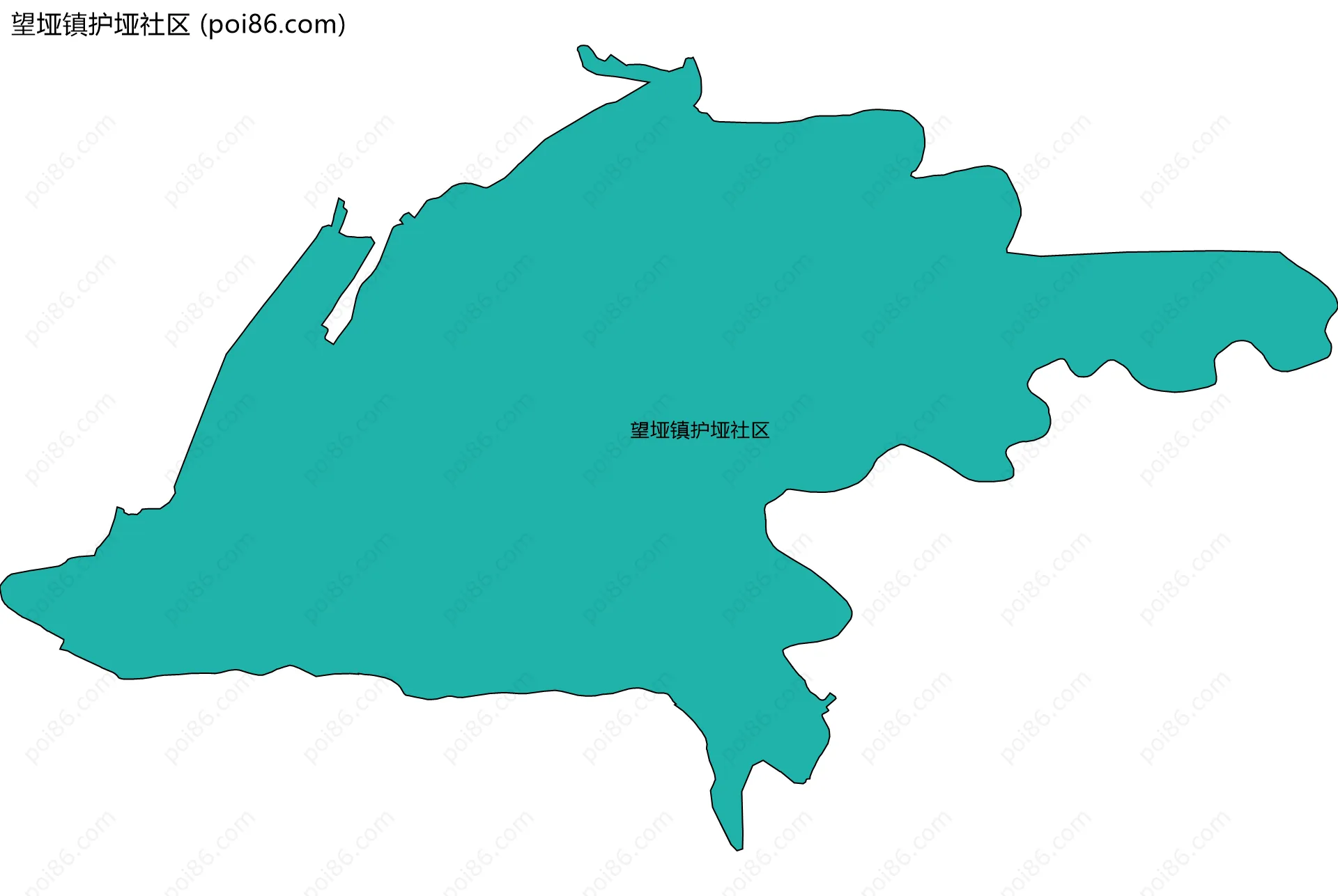 望垭镇护垭社区边界地图