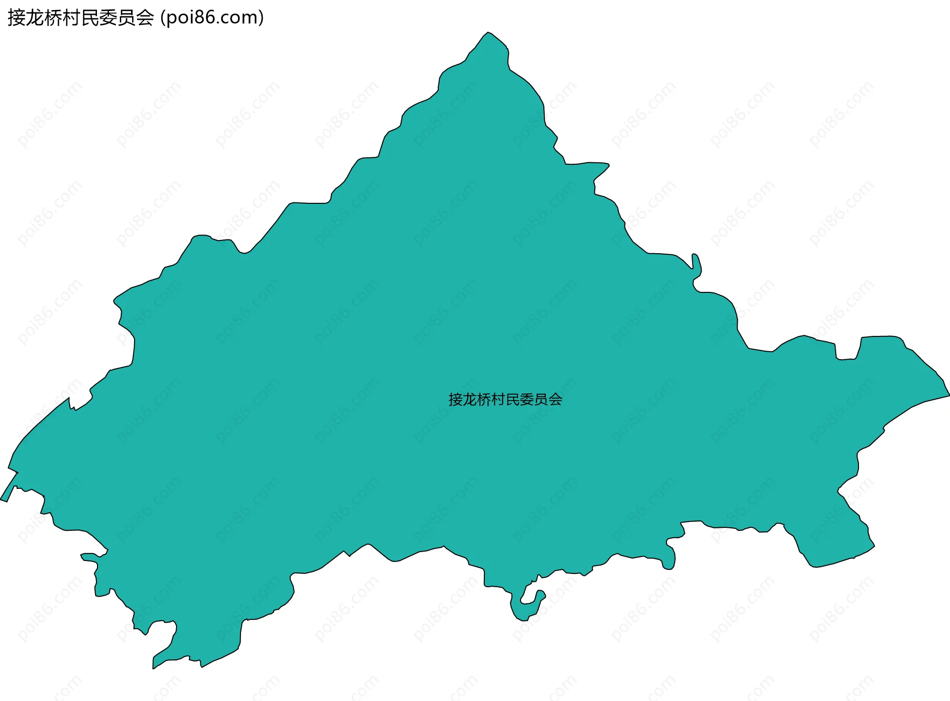 接龙桥村民委员会边界地图