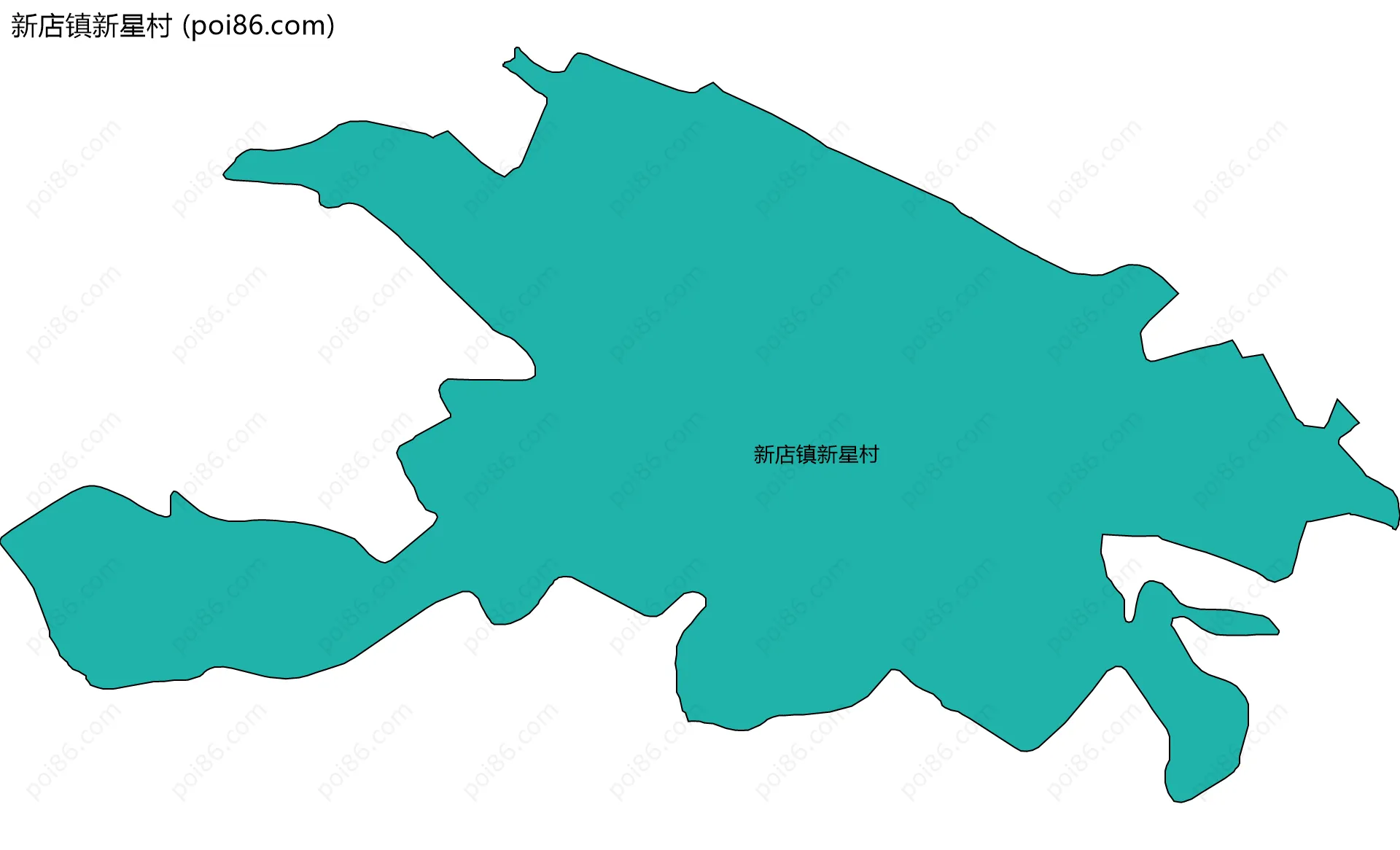 新店镇新星村边界地图