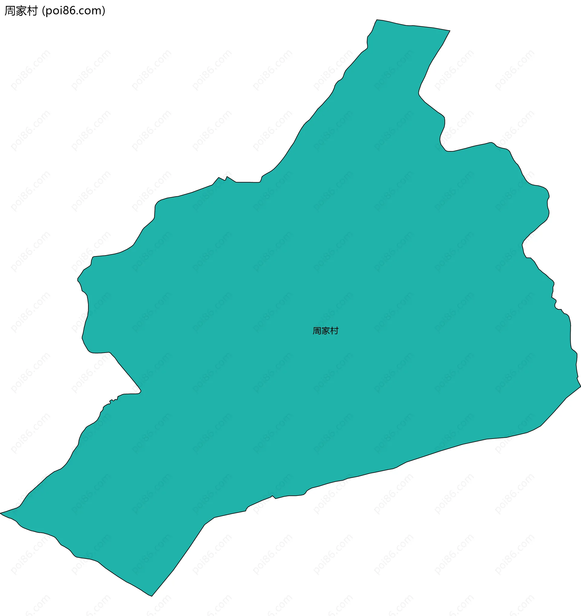 周家村边界地图