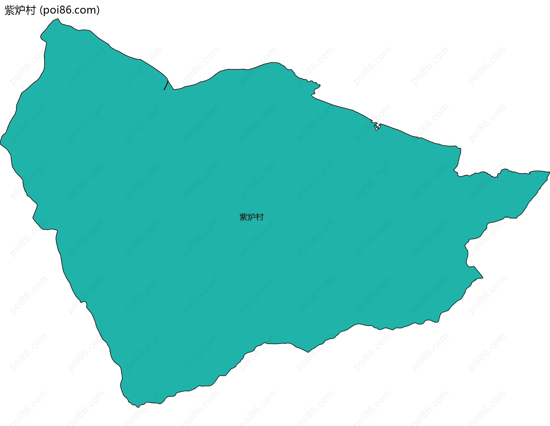 紫炉村边界地图