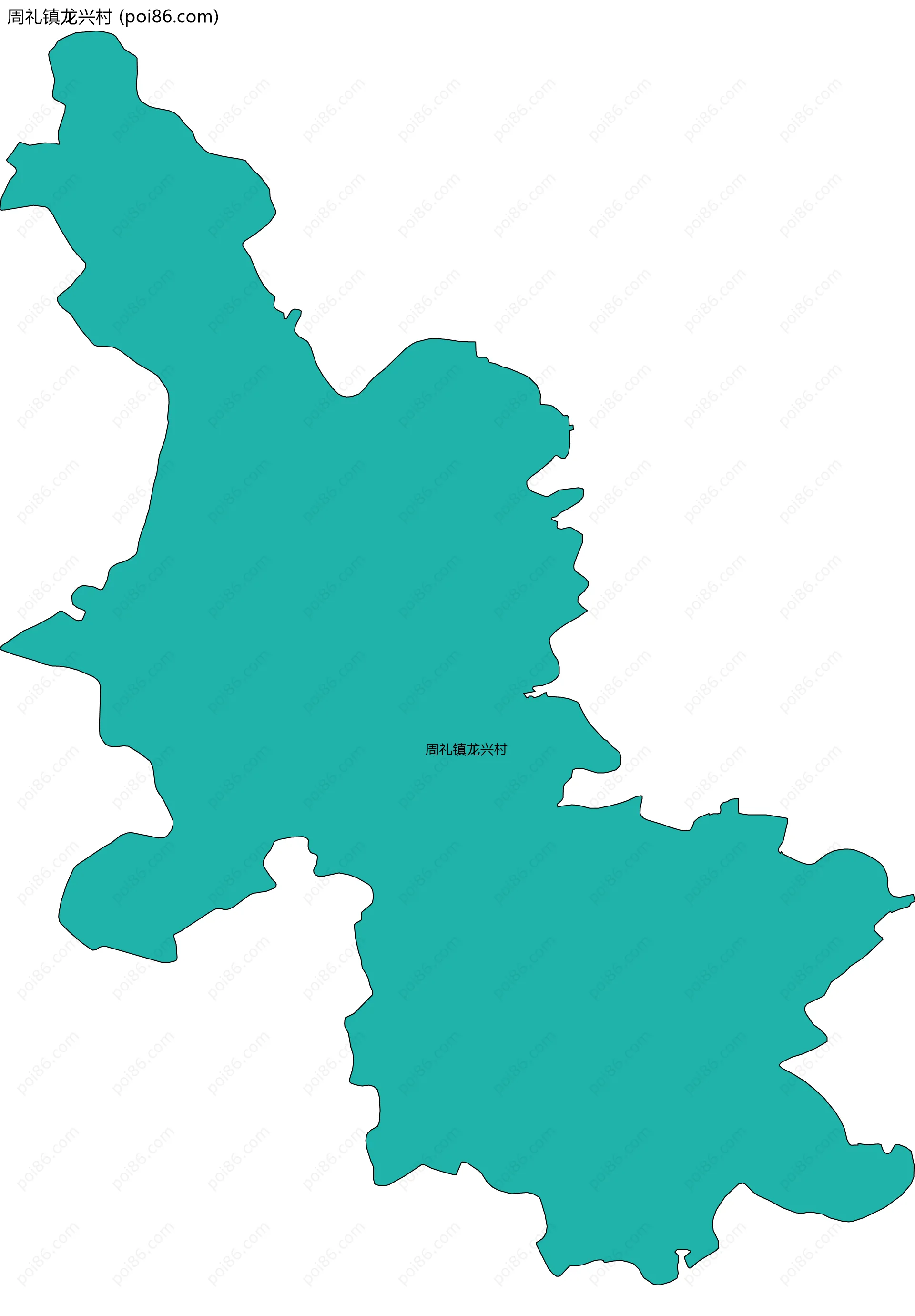 周礼镇龙兴村边界地图