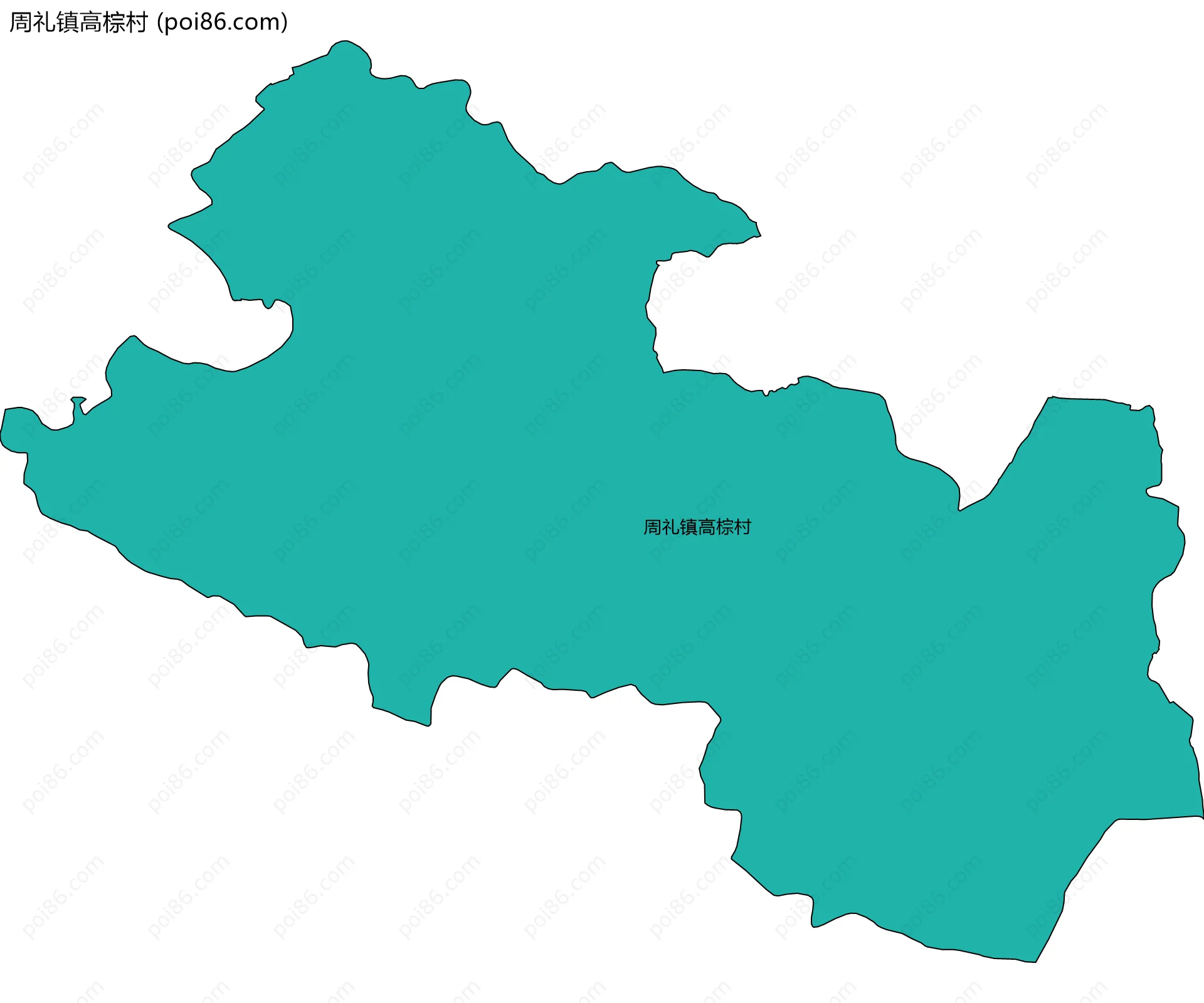 周礼镇高棕村边界地图