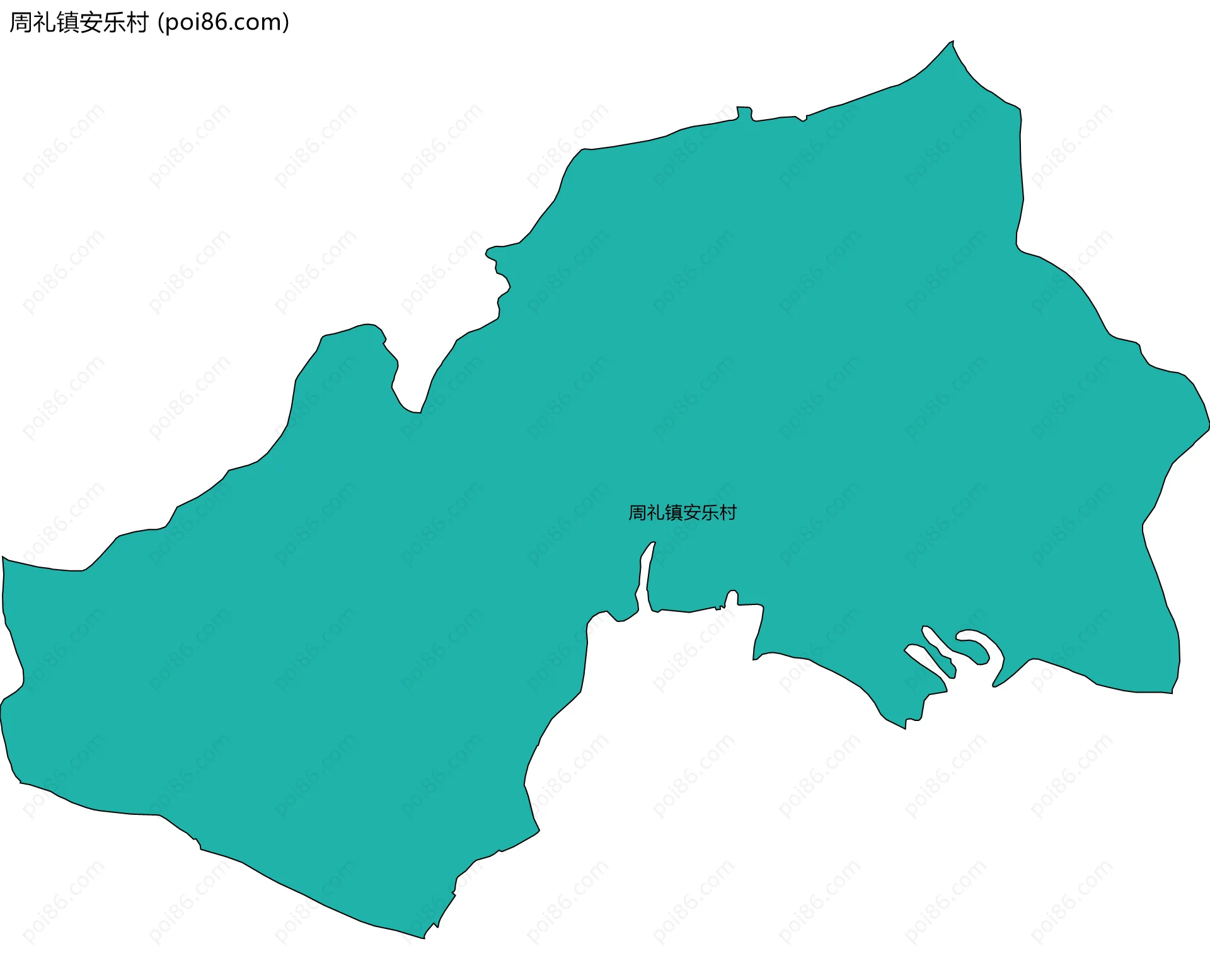 周礼镇安乐村边界地图