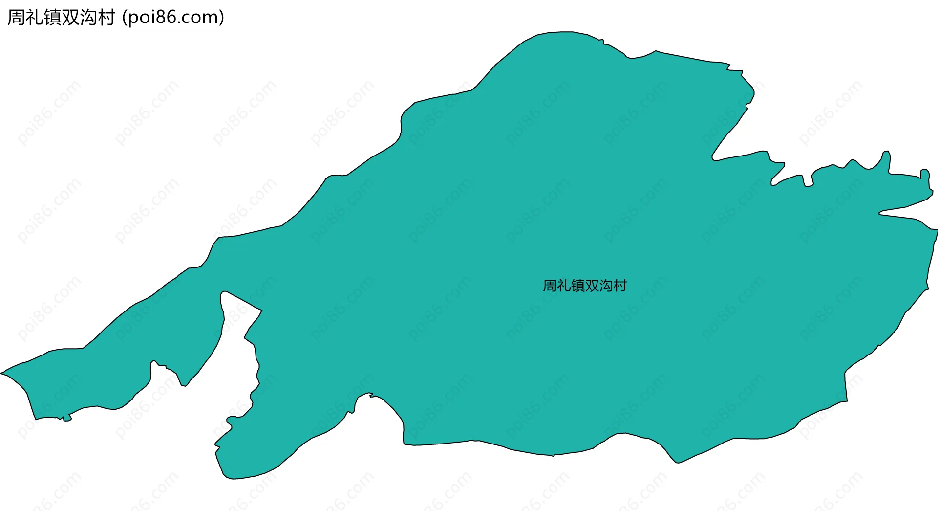 周礼镇双沟村边界地图