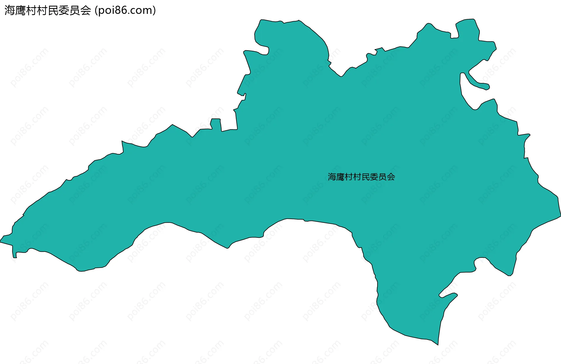 海鹰村村民委员会边界地图