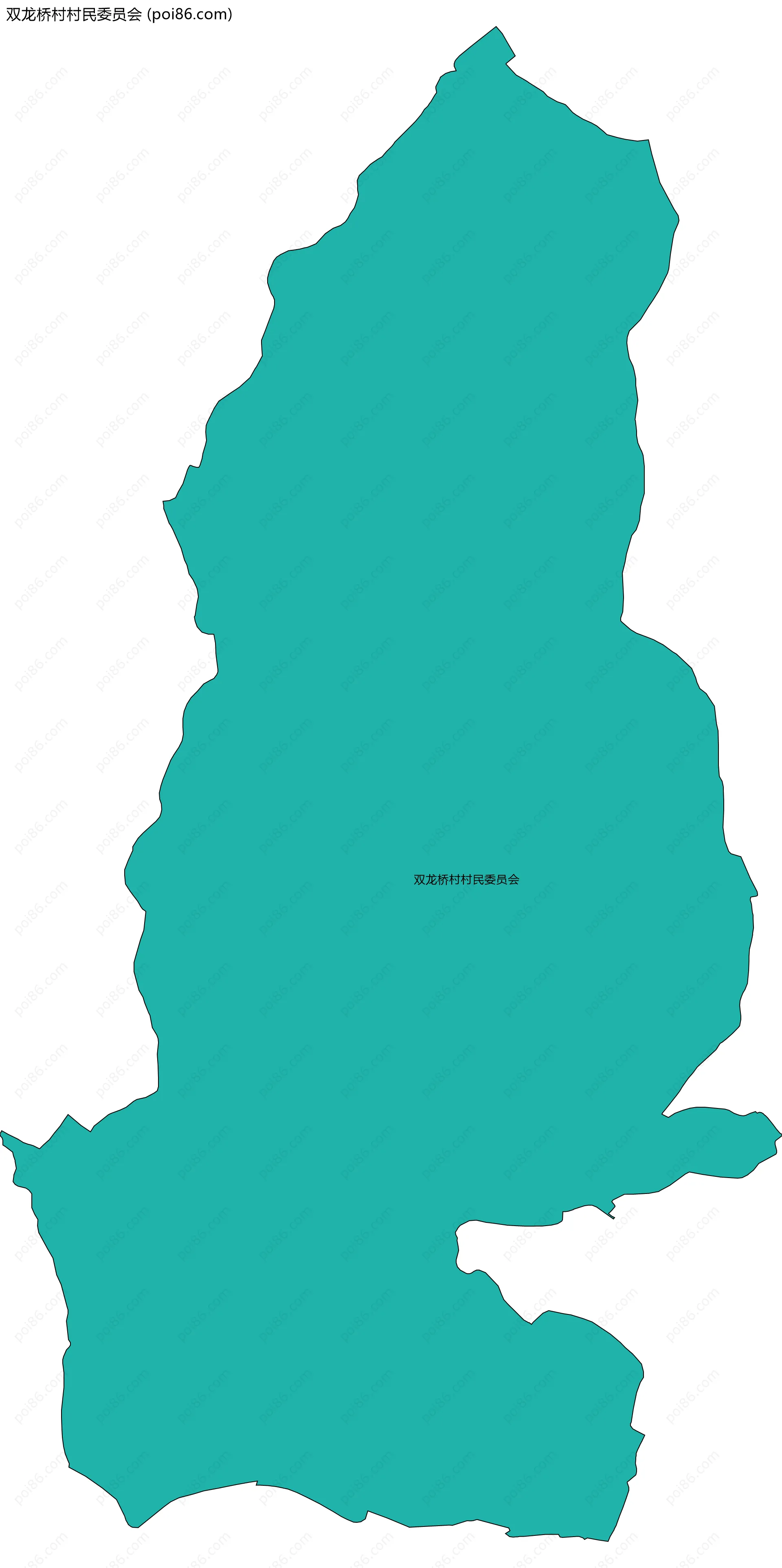 双龙桥村村民委员会边界地图