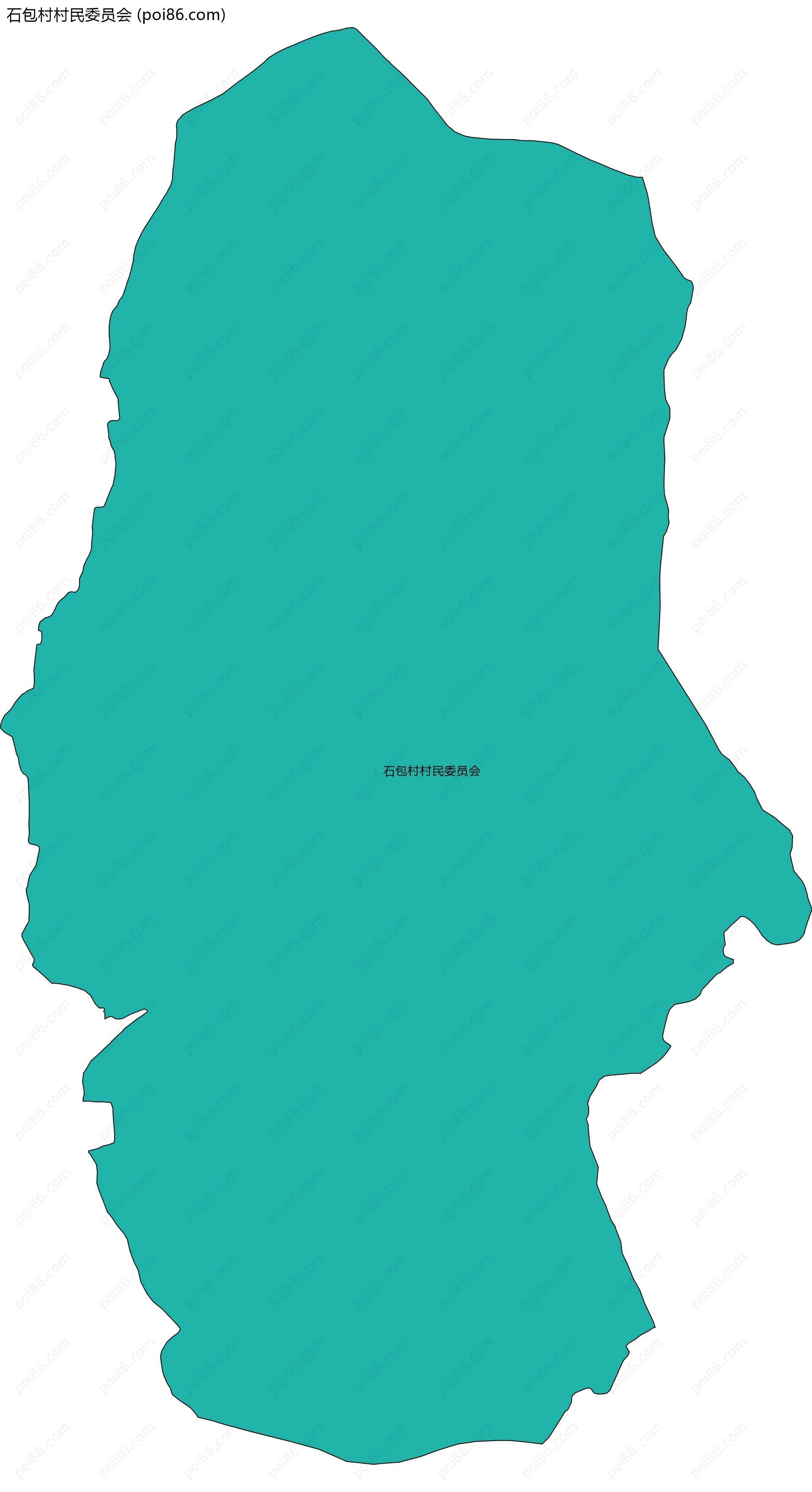 石包村村民委员会边界地图
