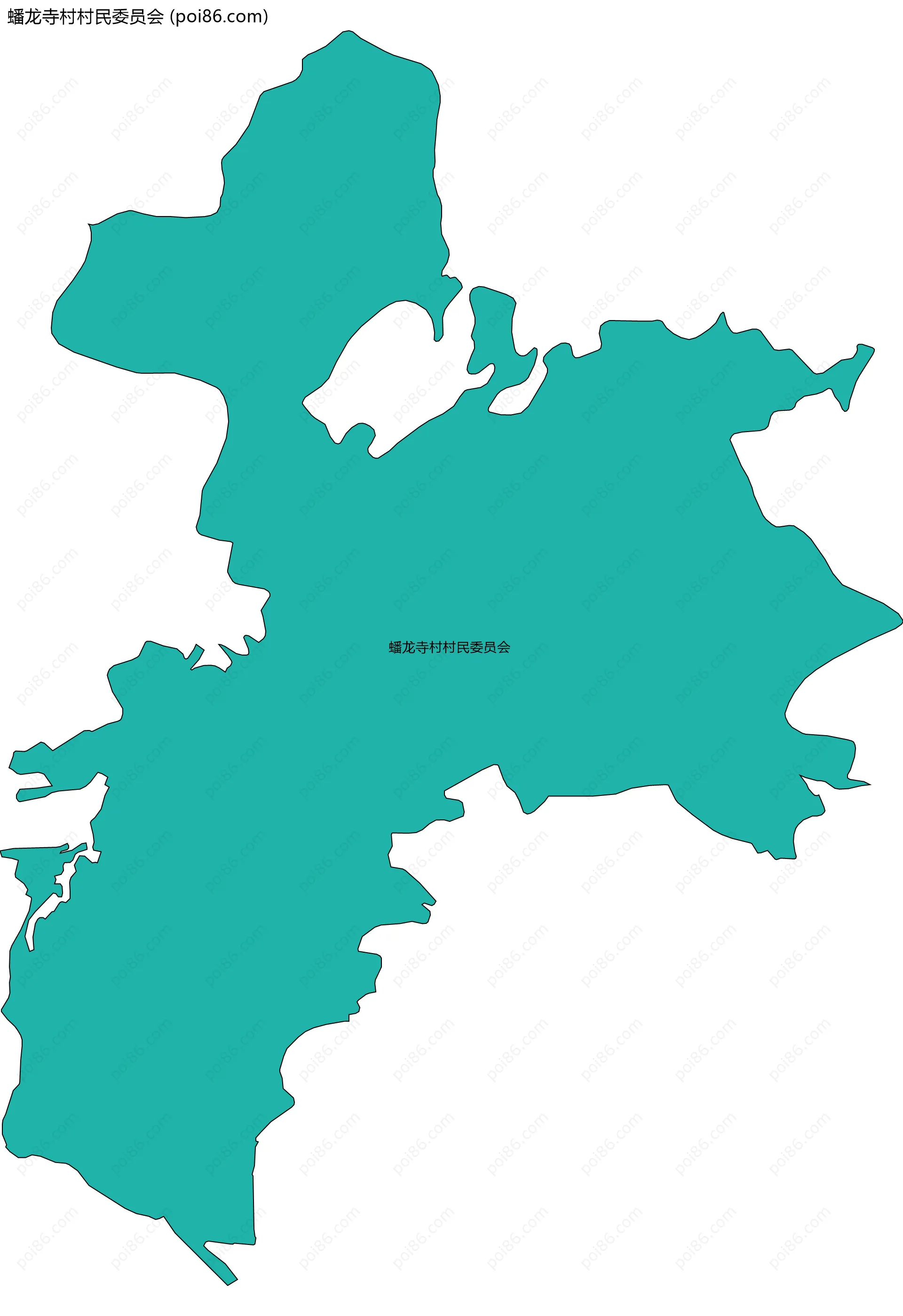 蟠龙寺村村民委员会边界地图