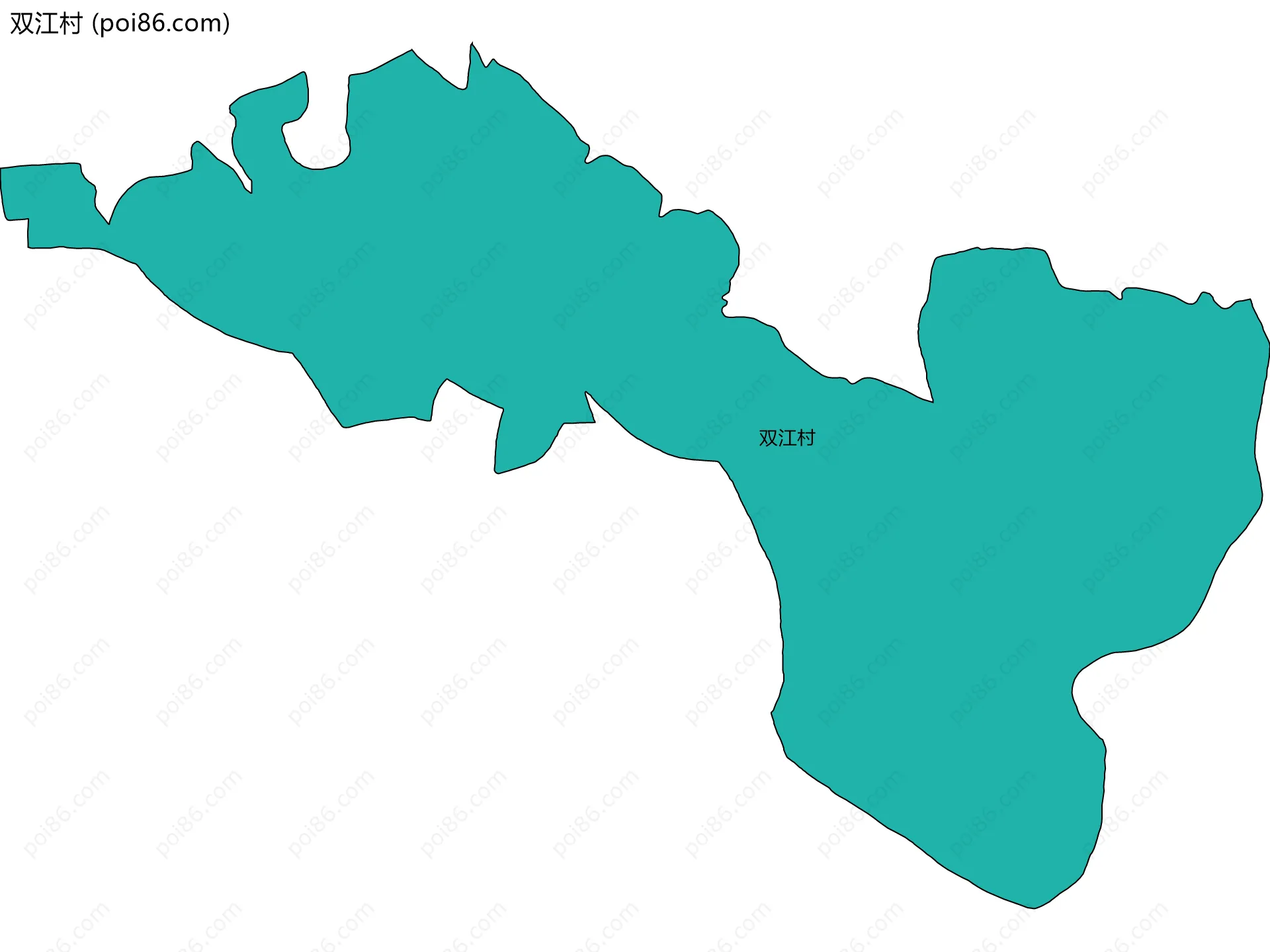 双江村边界地图