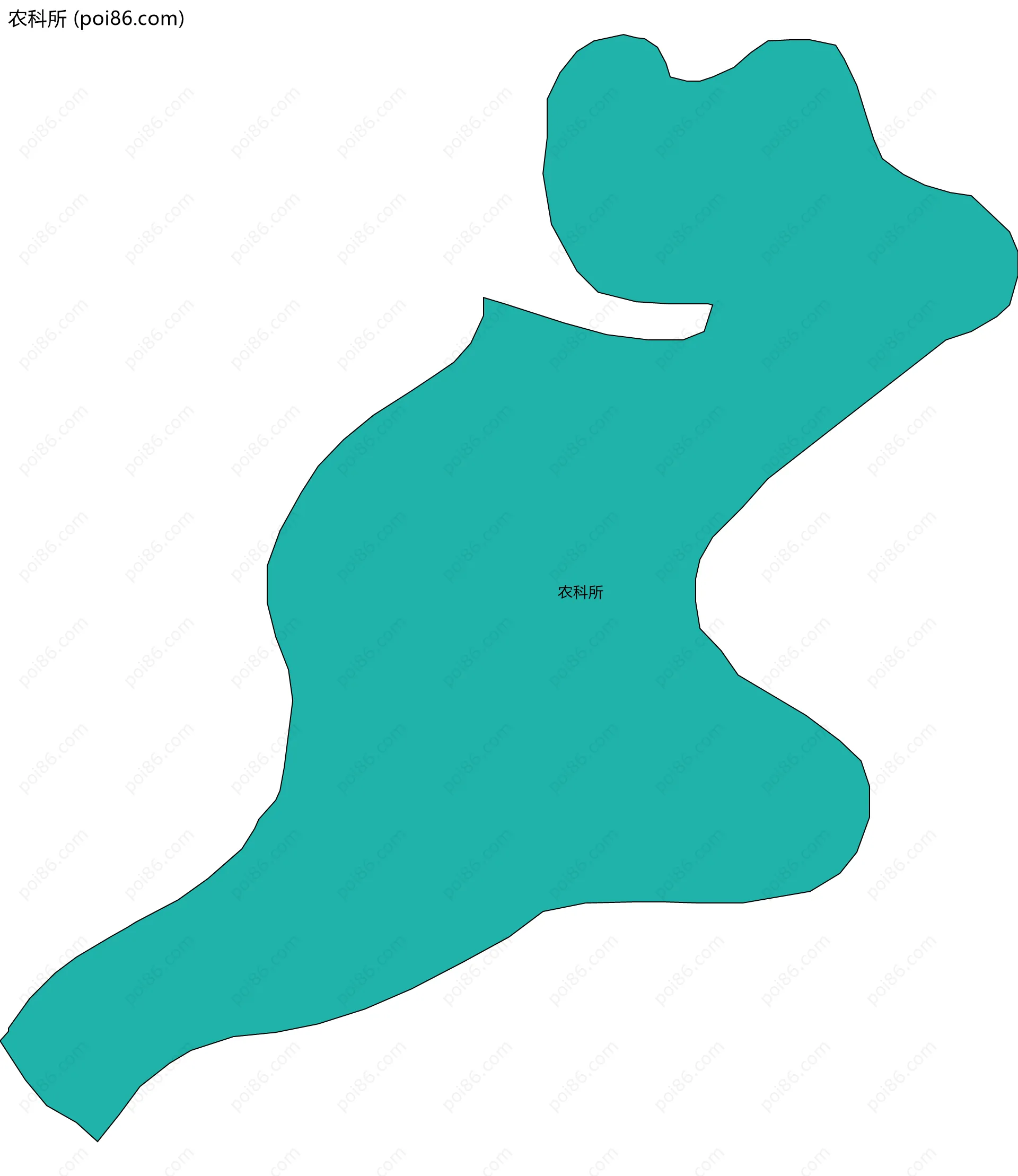 农科所边界地图