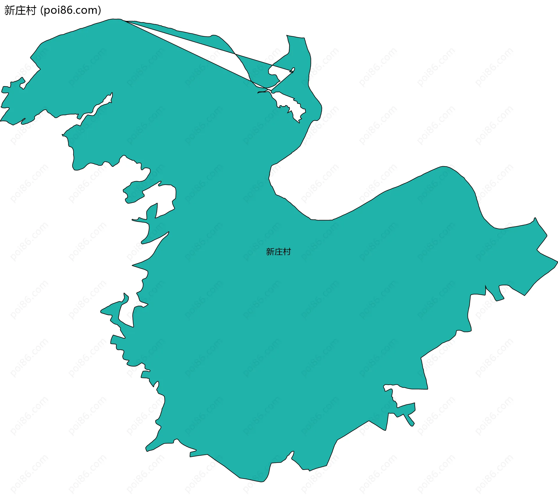 新庄村边界地图