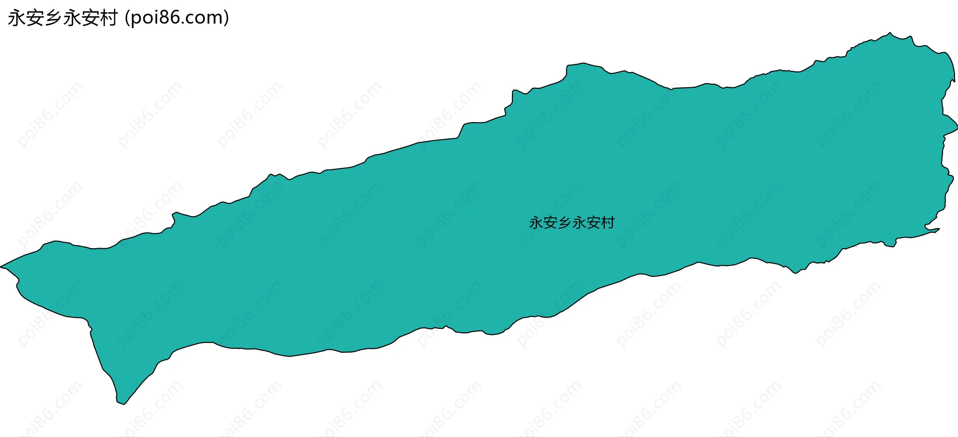 永安乡永安村边界地图