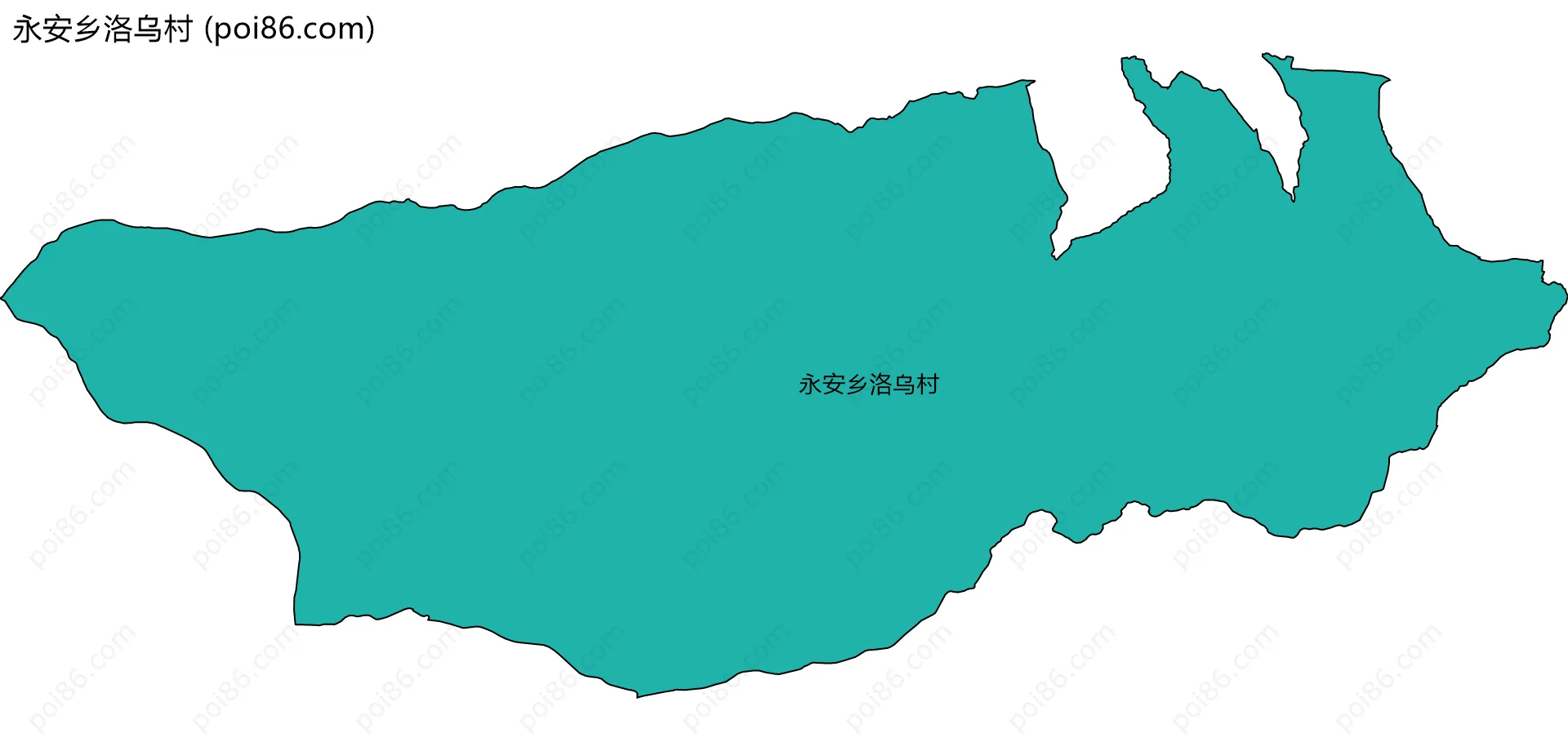 永安乡洛乌村边界地图