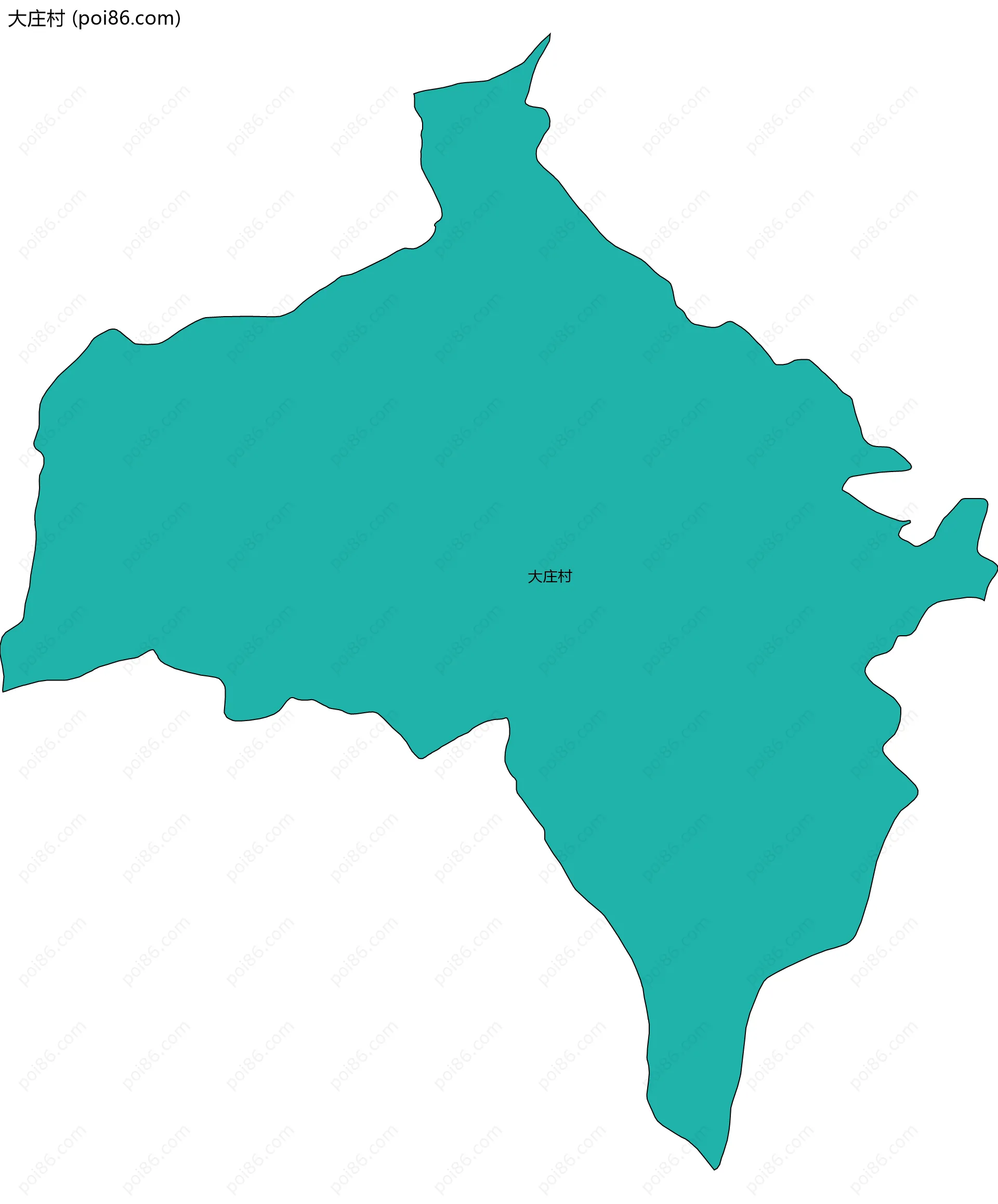 大庄村边界地图