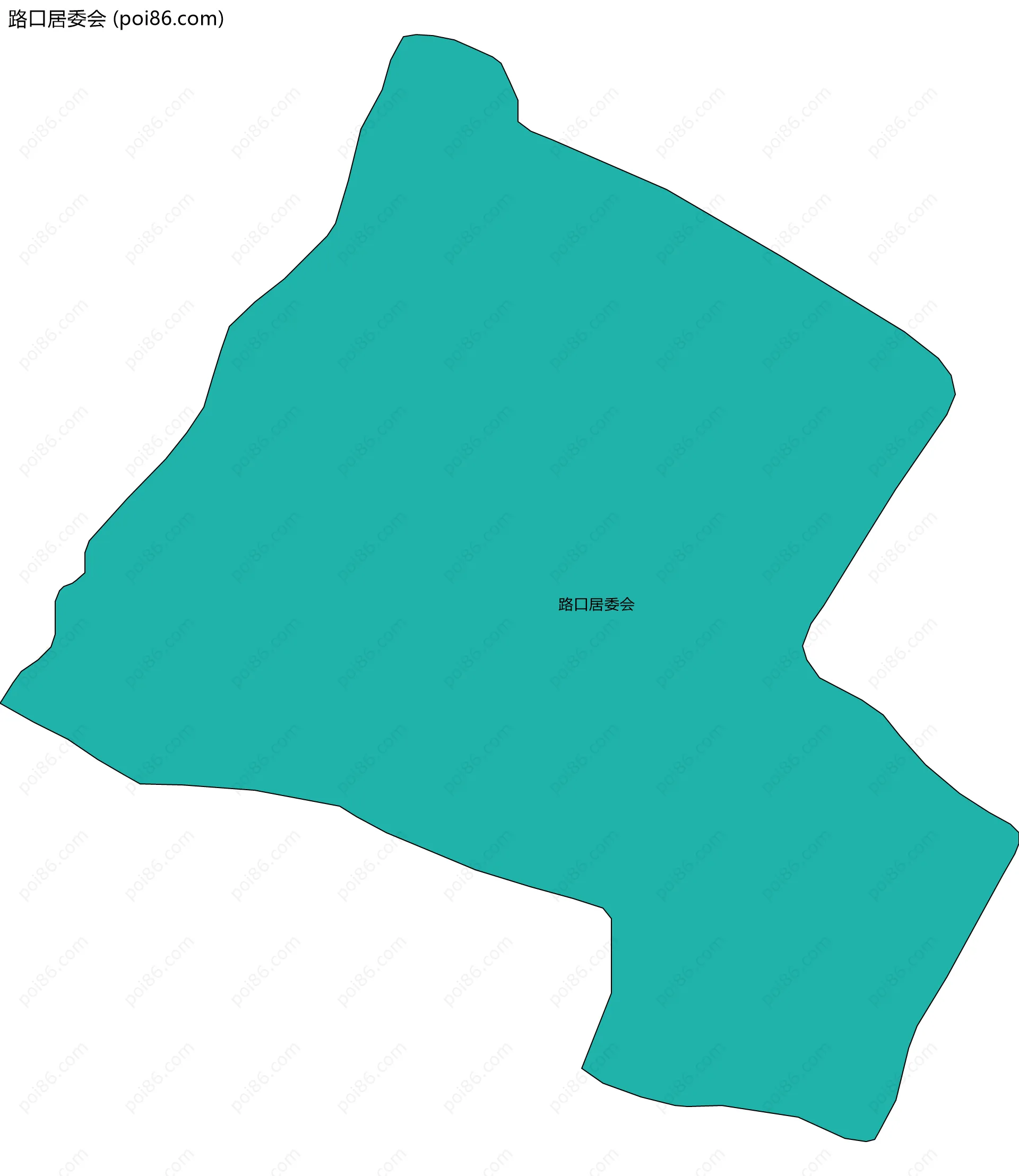 路口居委会边界地图