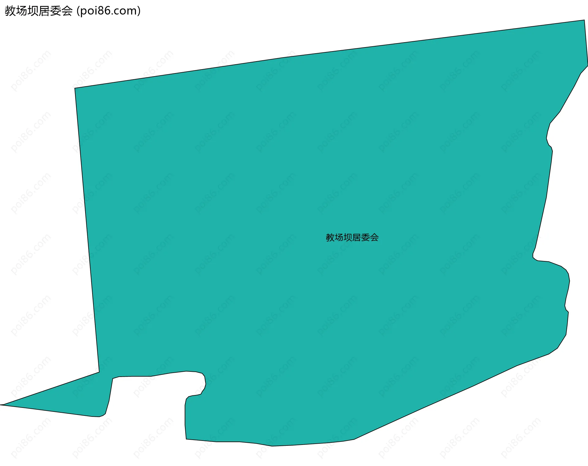 教场坝居委会边界地图