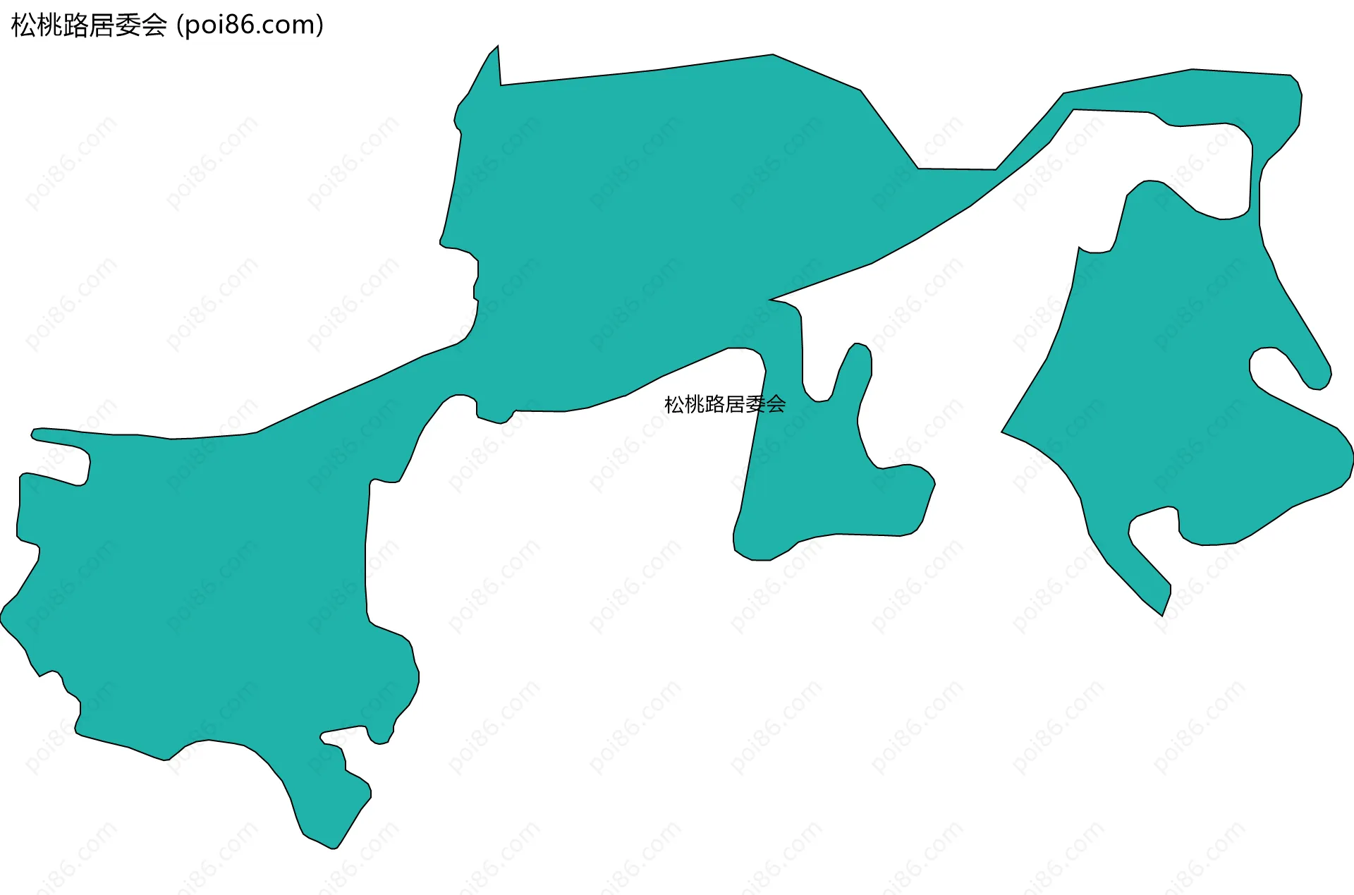 松桃路居委会边界地图